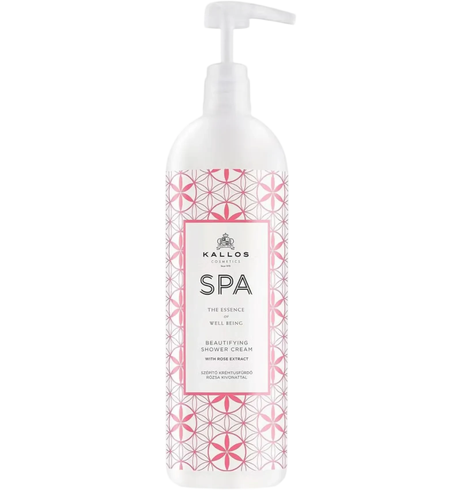Kallos Spa Shower Cream with Rose Extract 1000 ml