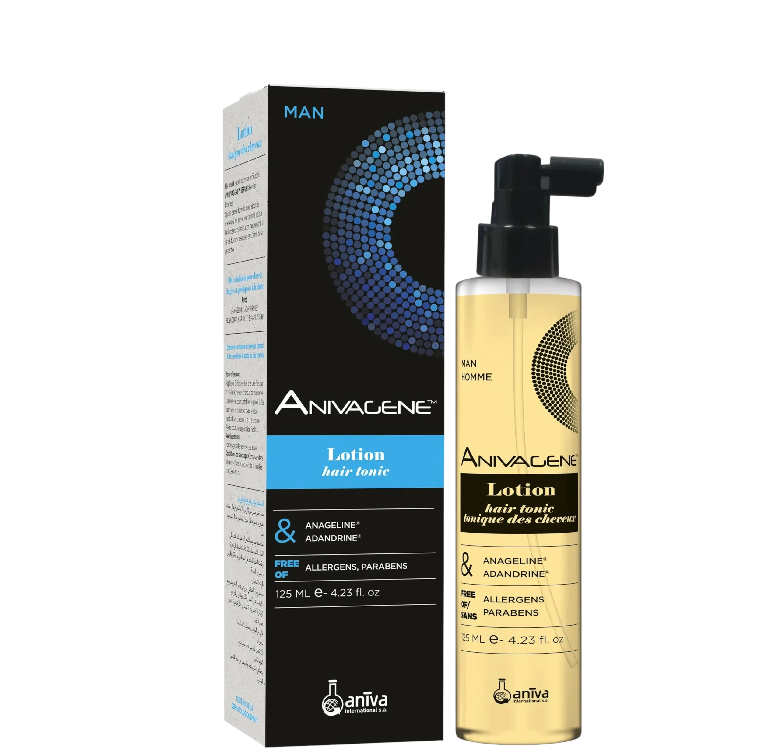 Anivagene men's hair tonic lotion 125ml