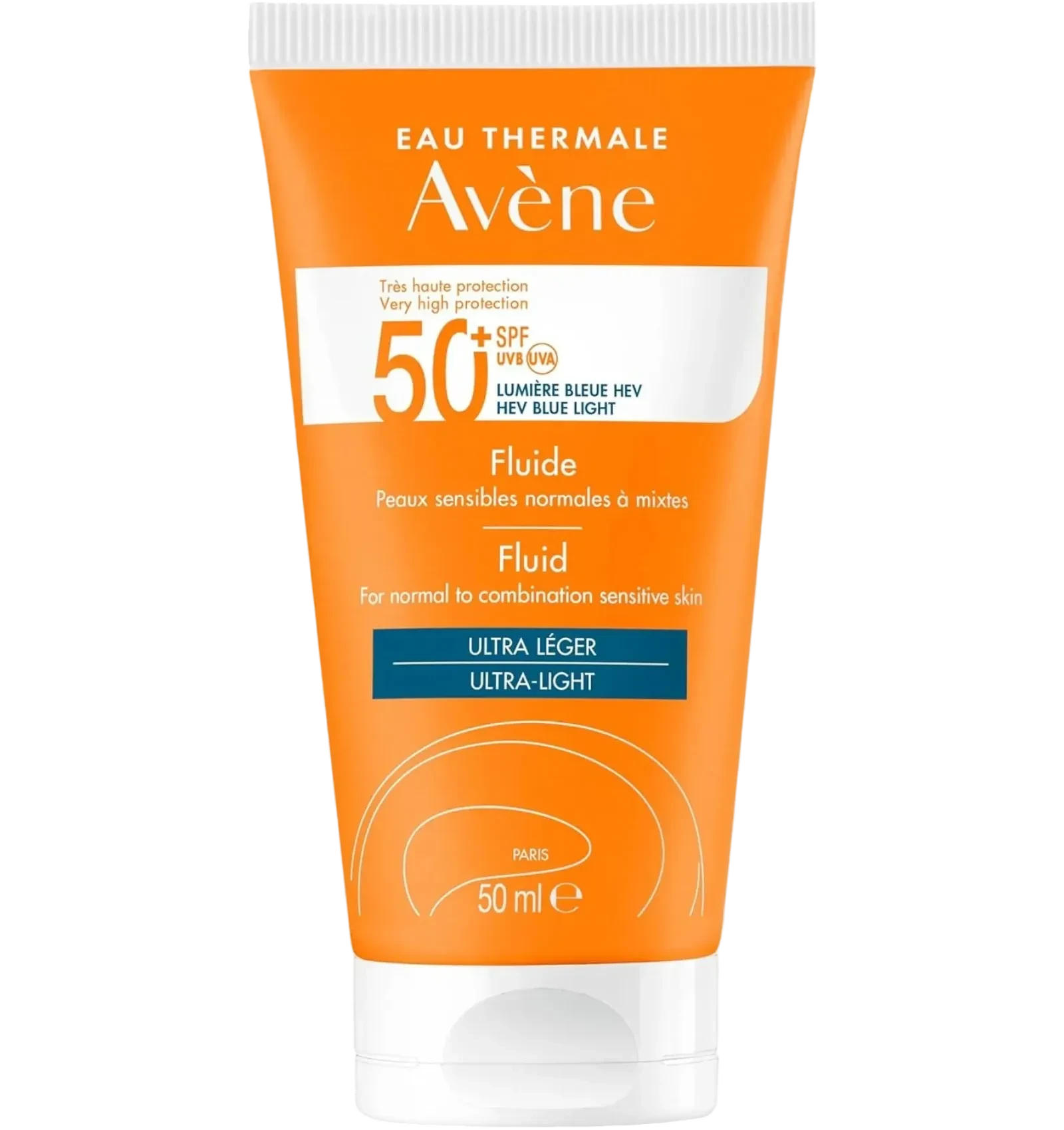 Avene Sunscreen Fluid SPF 50 50ml lightweight protection