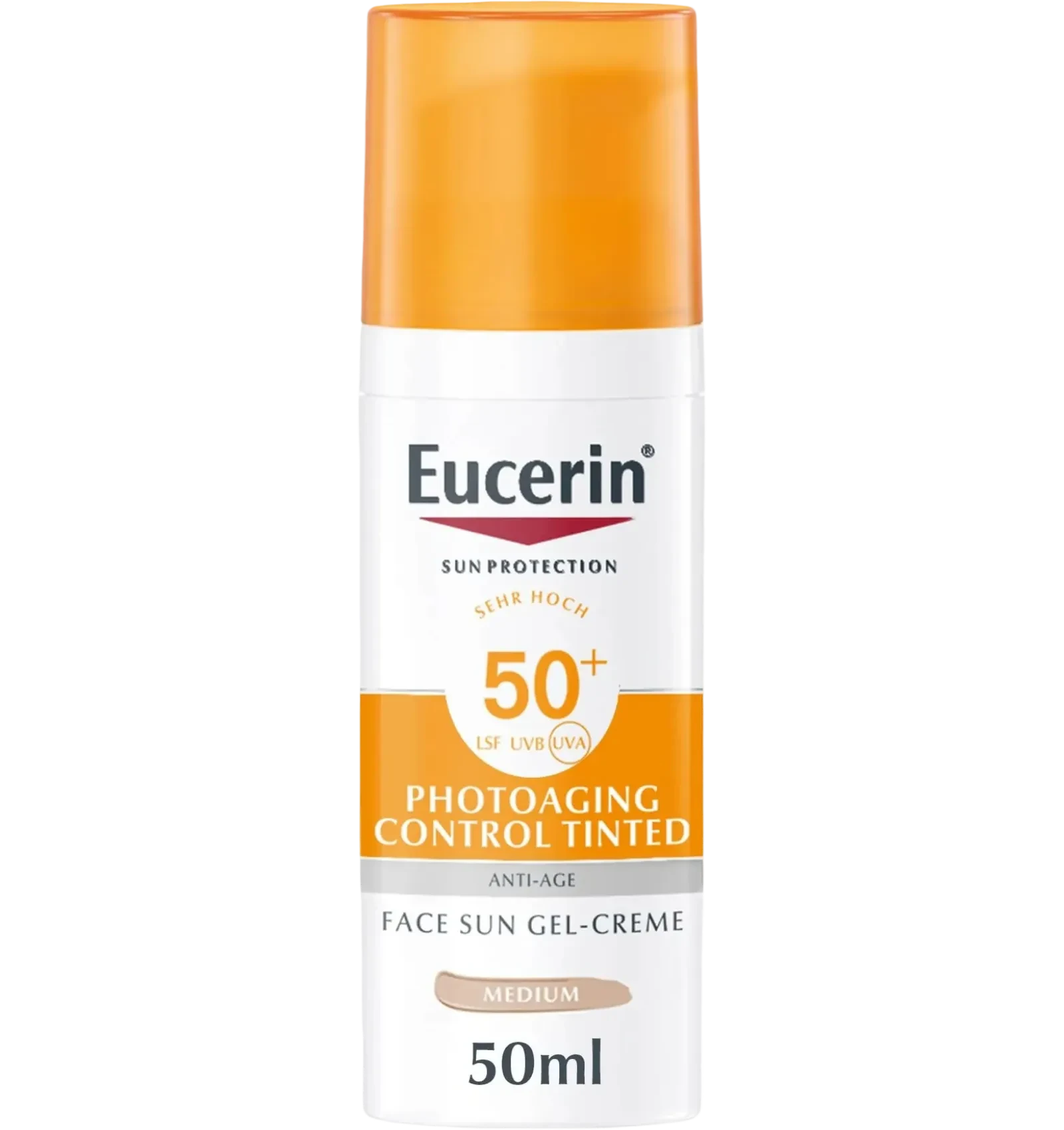 Eucerin CC cream SPF 50 sun protection 50ml tinted