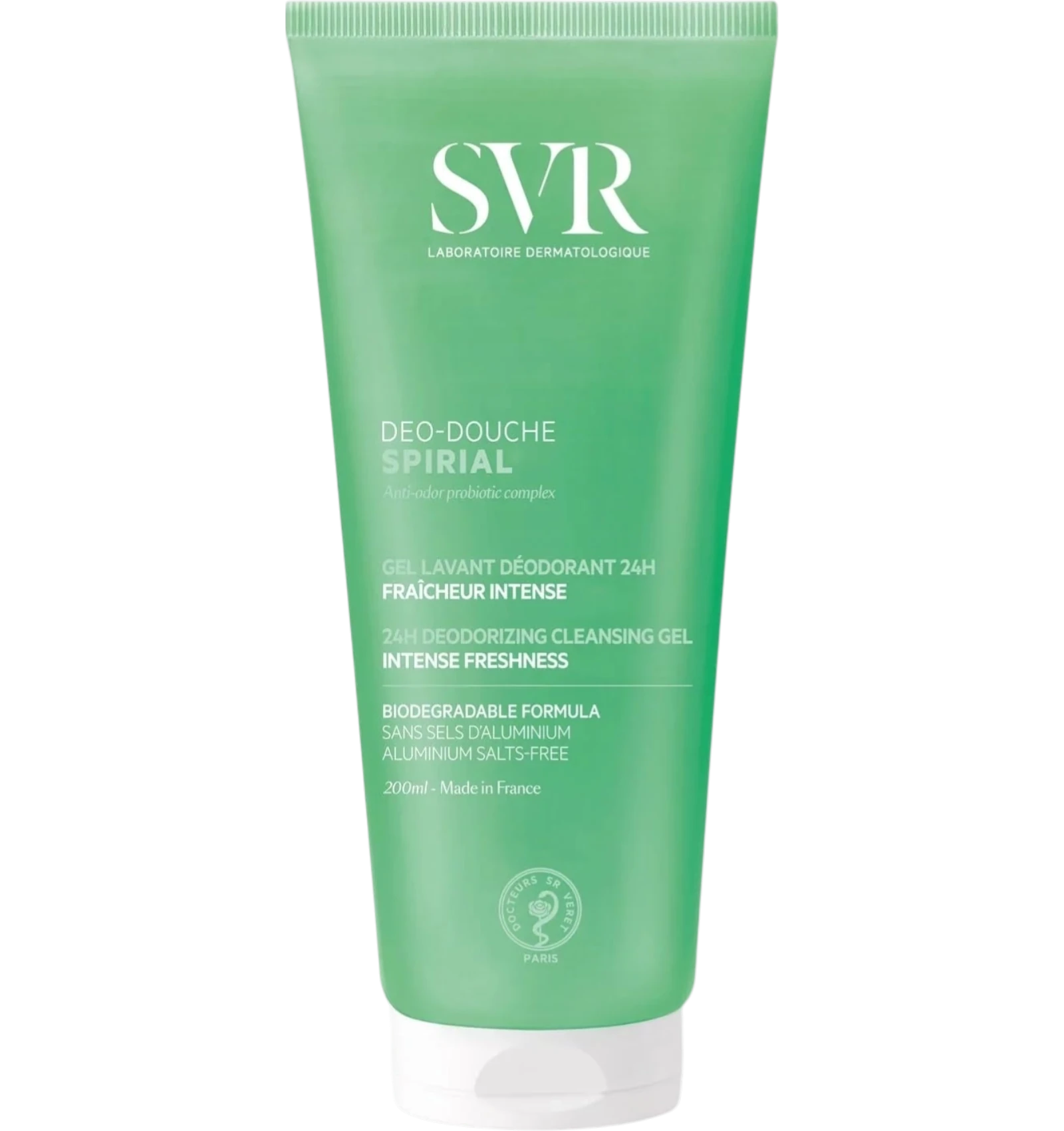 SVR Spirial Deo-Douche Cleansing Gel 200ml green