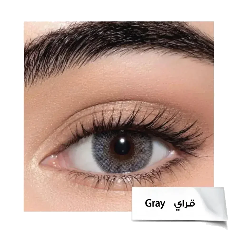 Lensme Gray Colored Contact Lenses cool sophisticated tone 2 pieces