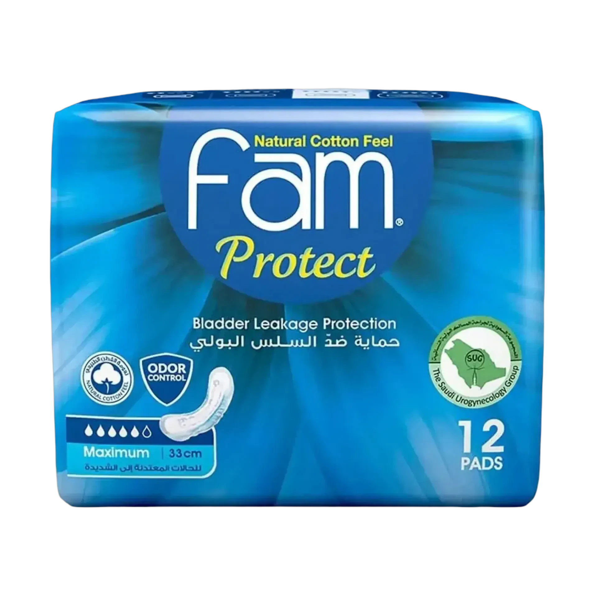 Fam bladder leakage maximum protection 12 pads
