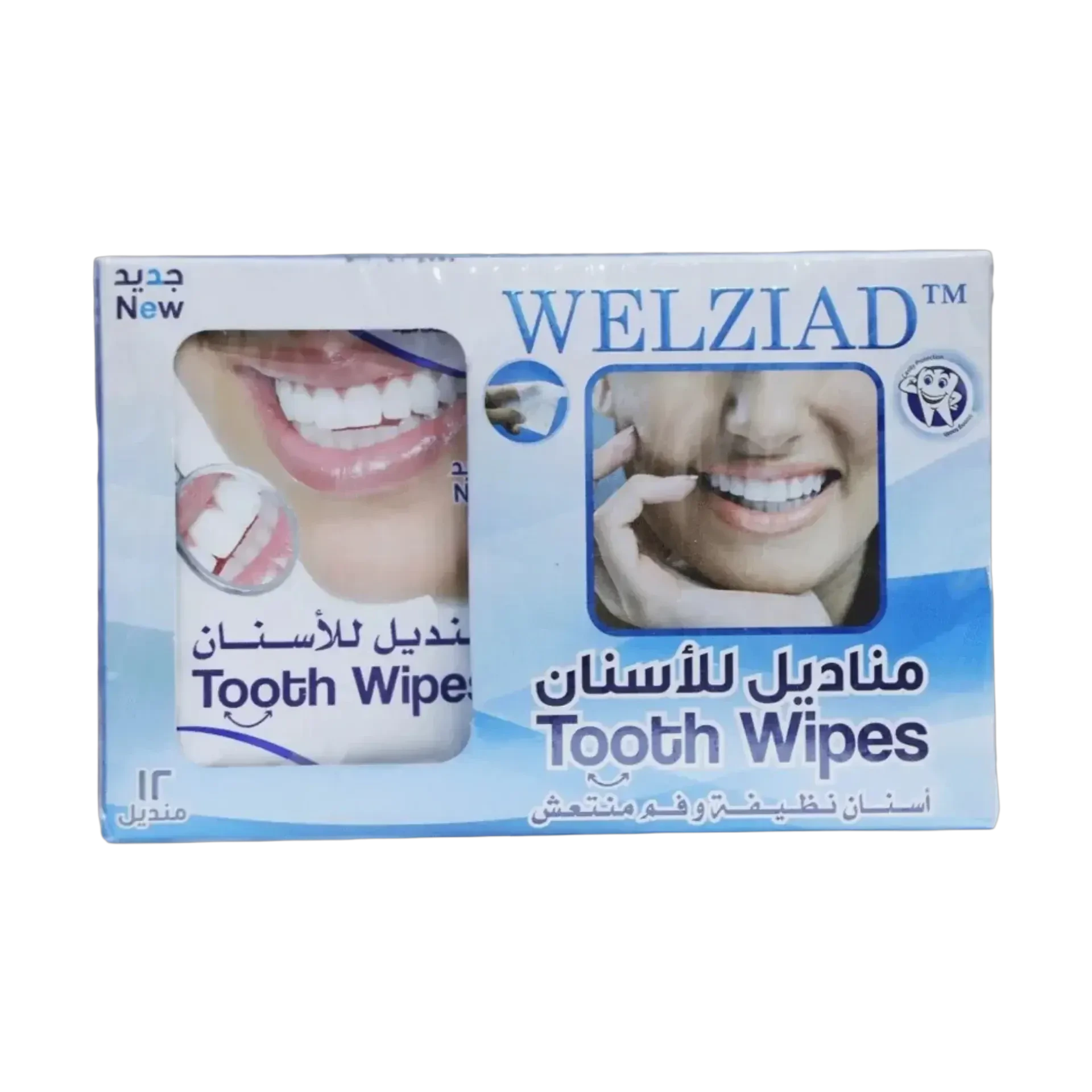 مناديل لتنظيف الاسنان من ويلزياد 12 منديل