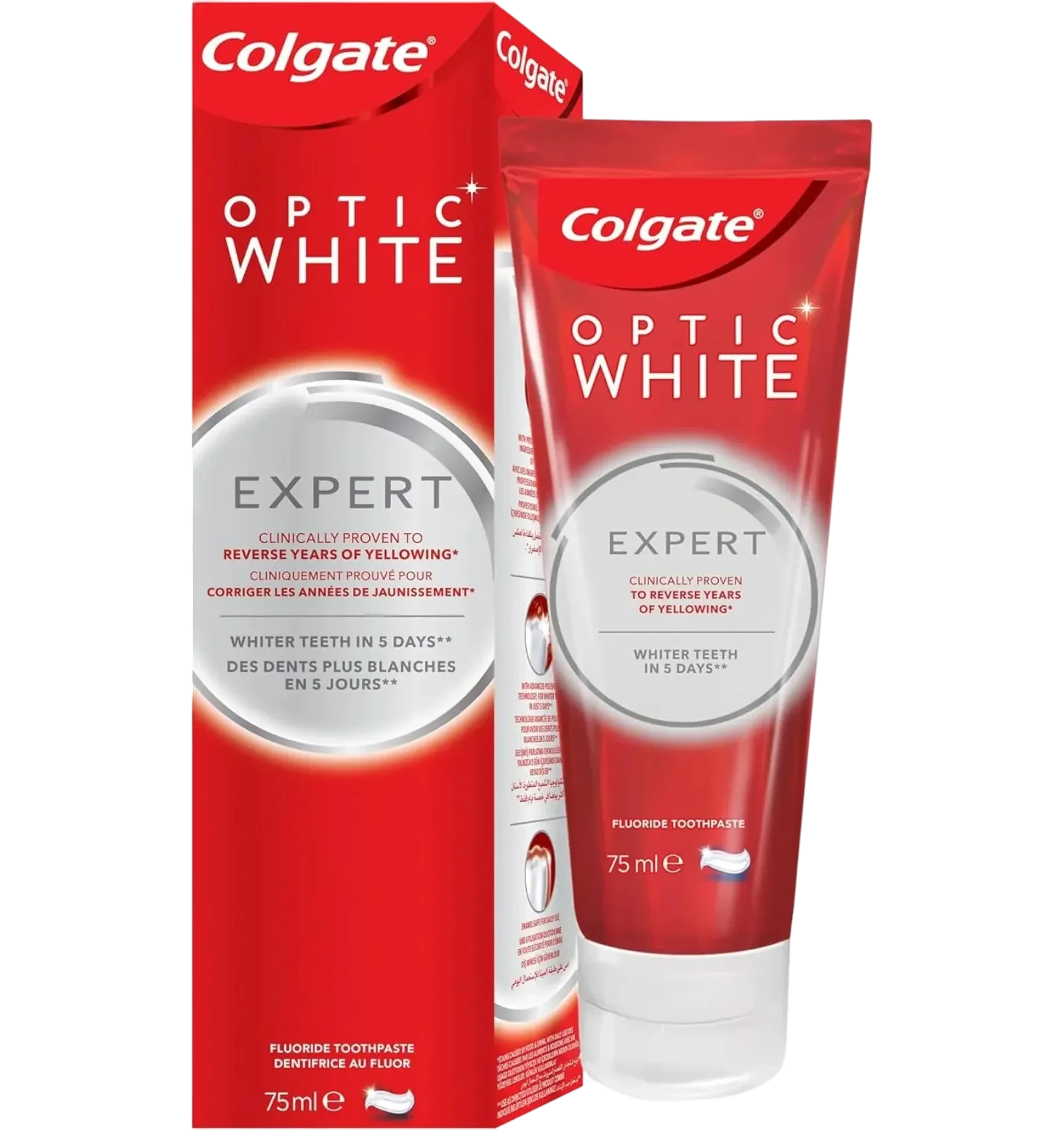 Colgate Optic White Expert whitening toothpaste 75ml for bright smile