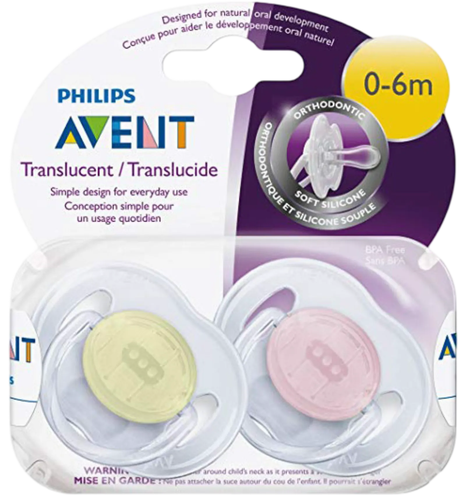Avent orthodontic soother 0-6 months two-pack