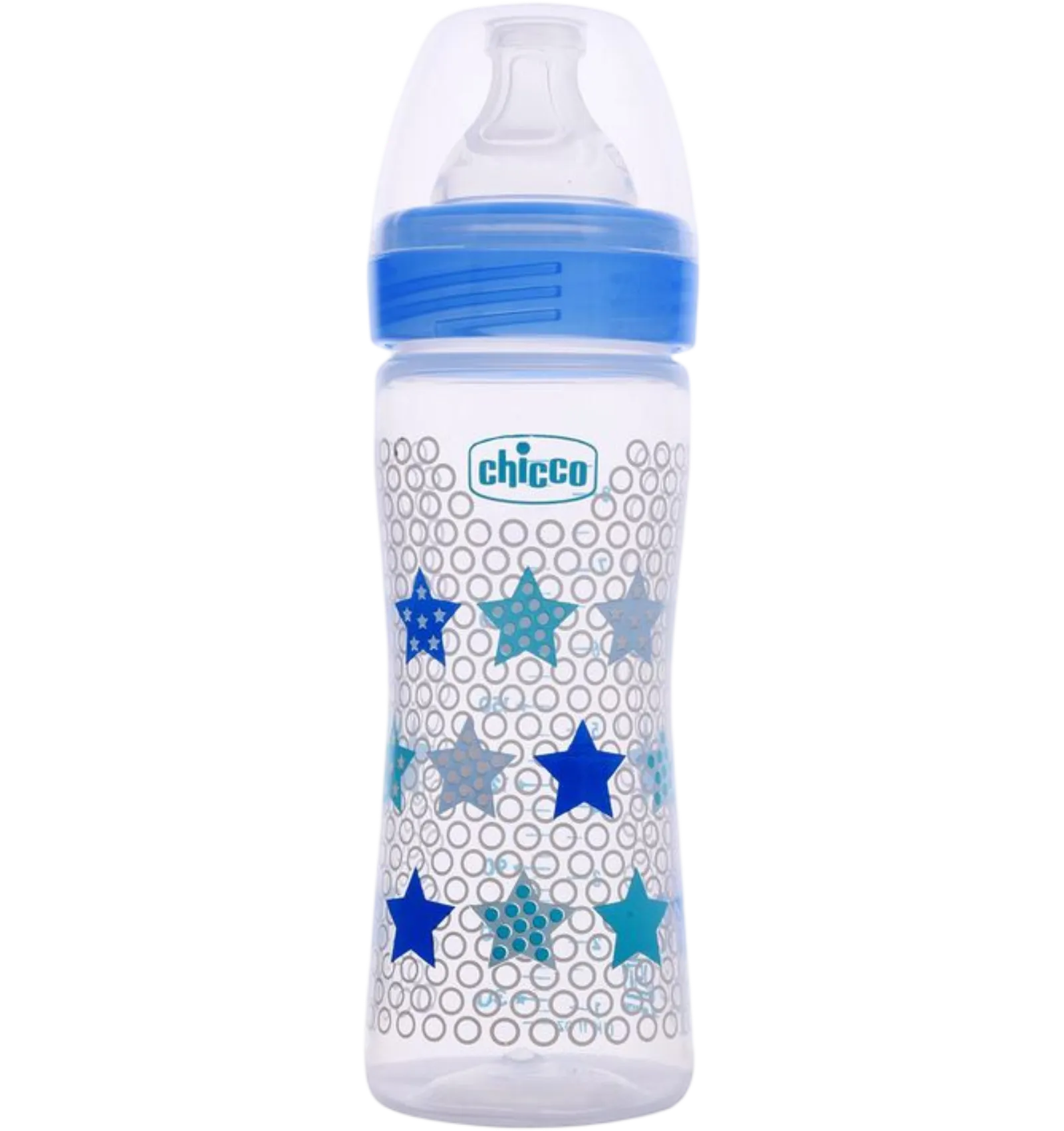 Chicco Well Being blue anti-colic feeding bottle 250ml
