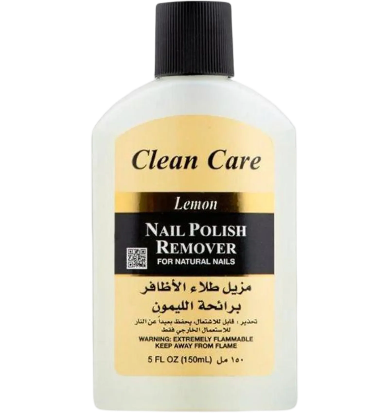 Clean Care lemon nail polish remover 150ml fresh scent