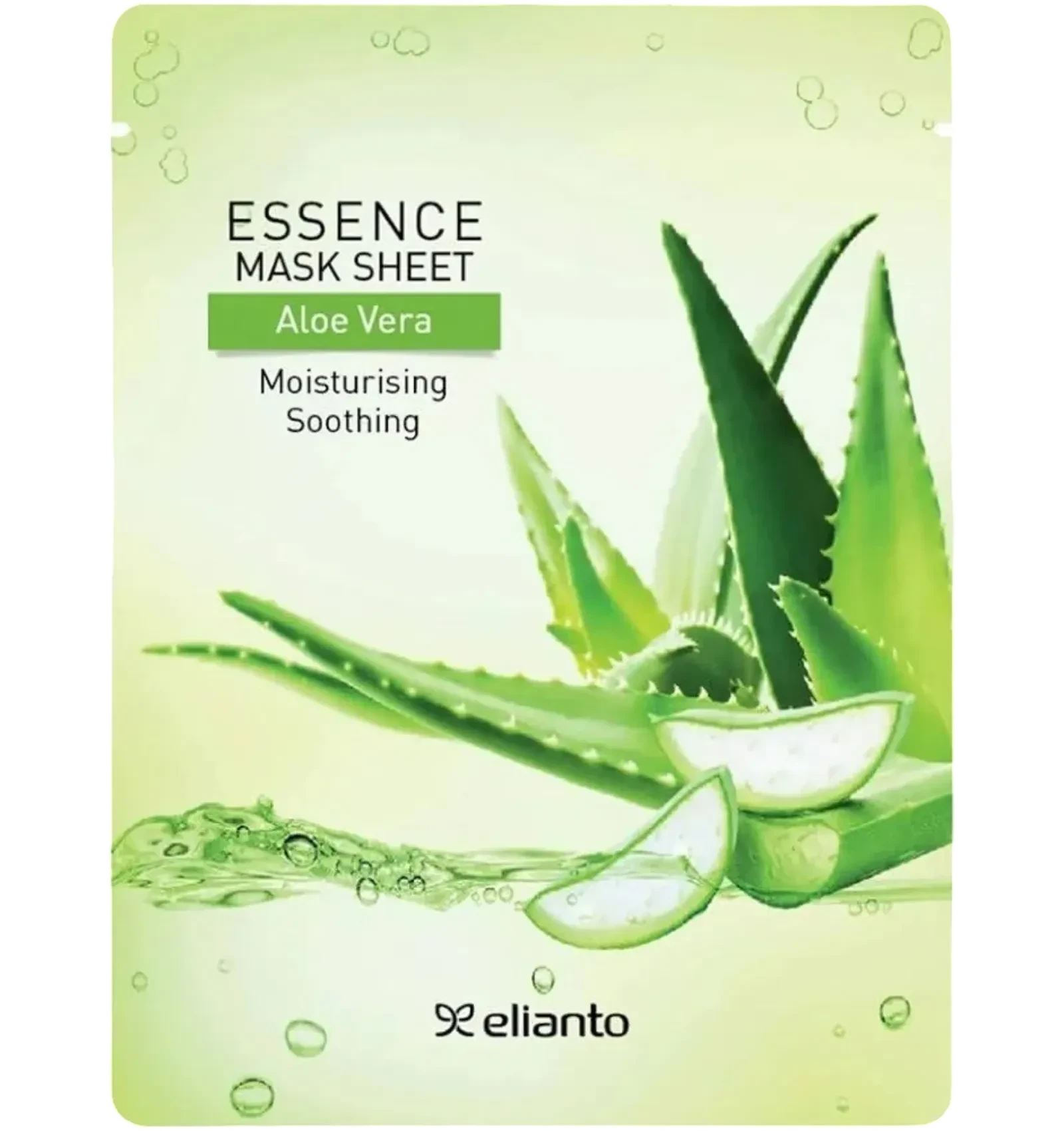 Elianto aloe vera mask sheet moisturising soothing 20g