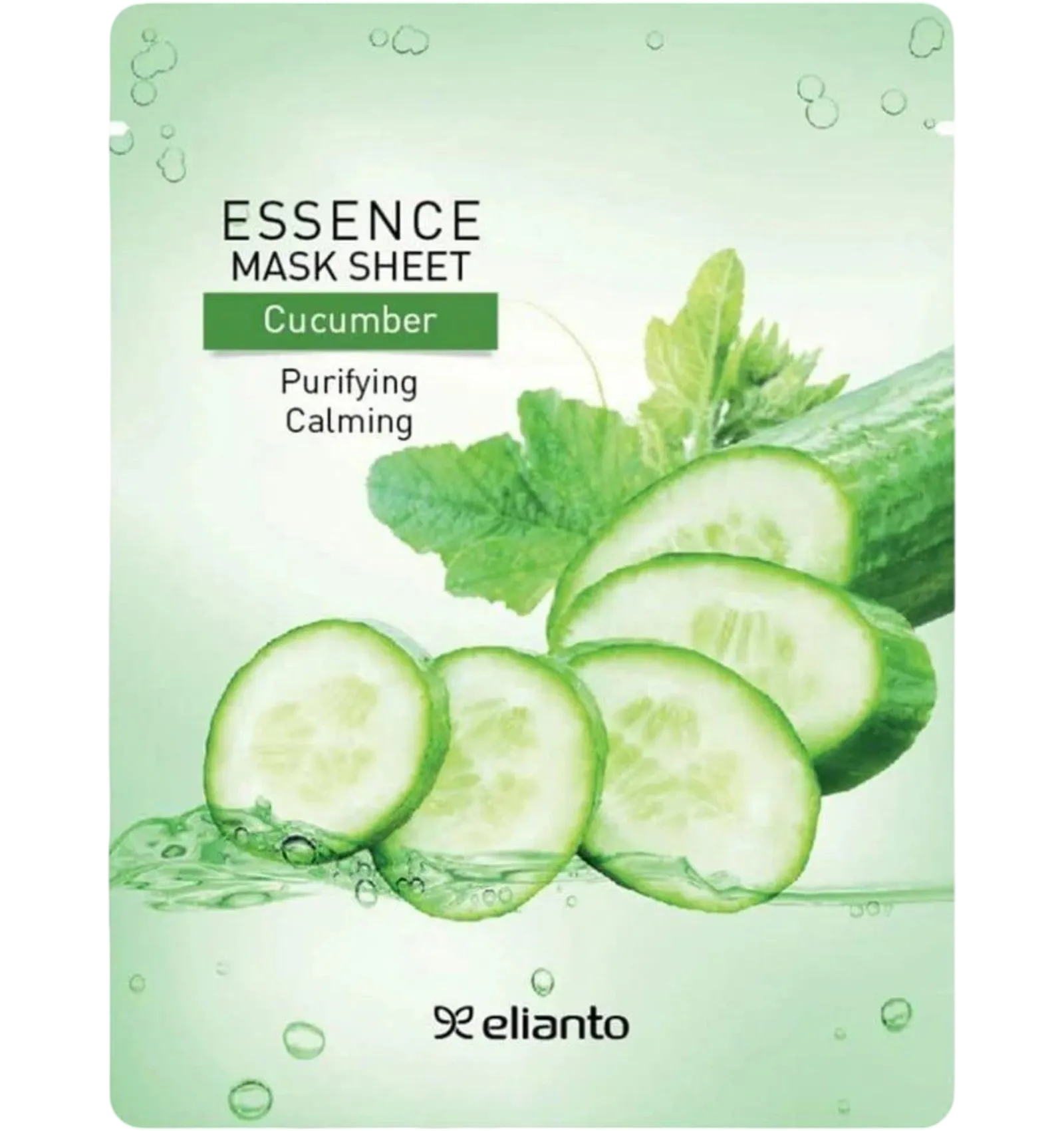 Elianto cucumber mask sheet purifying calming 20g