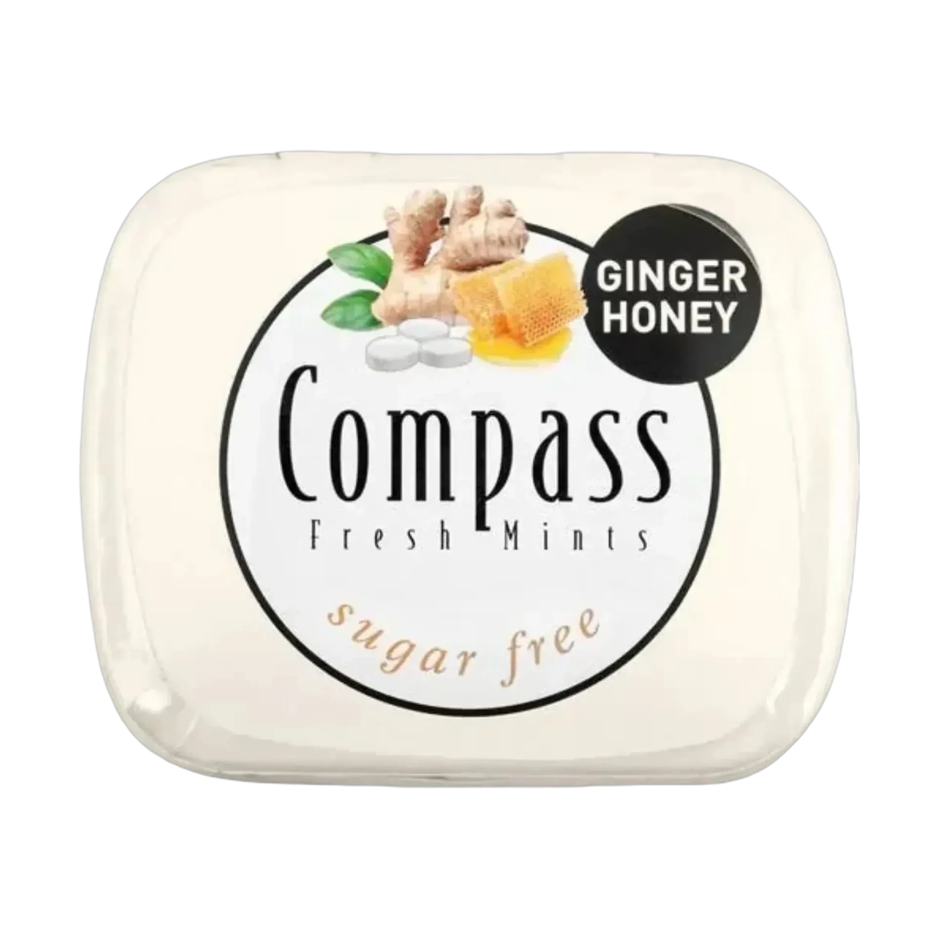 Compass Fresh Mint ginger honey sugar-free tablets