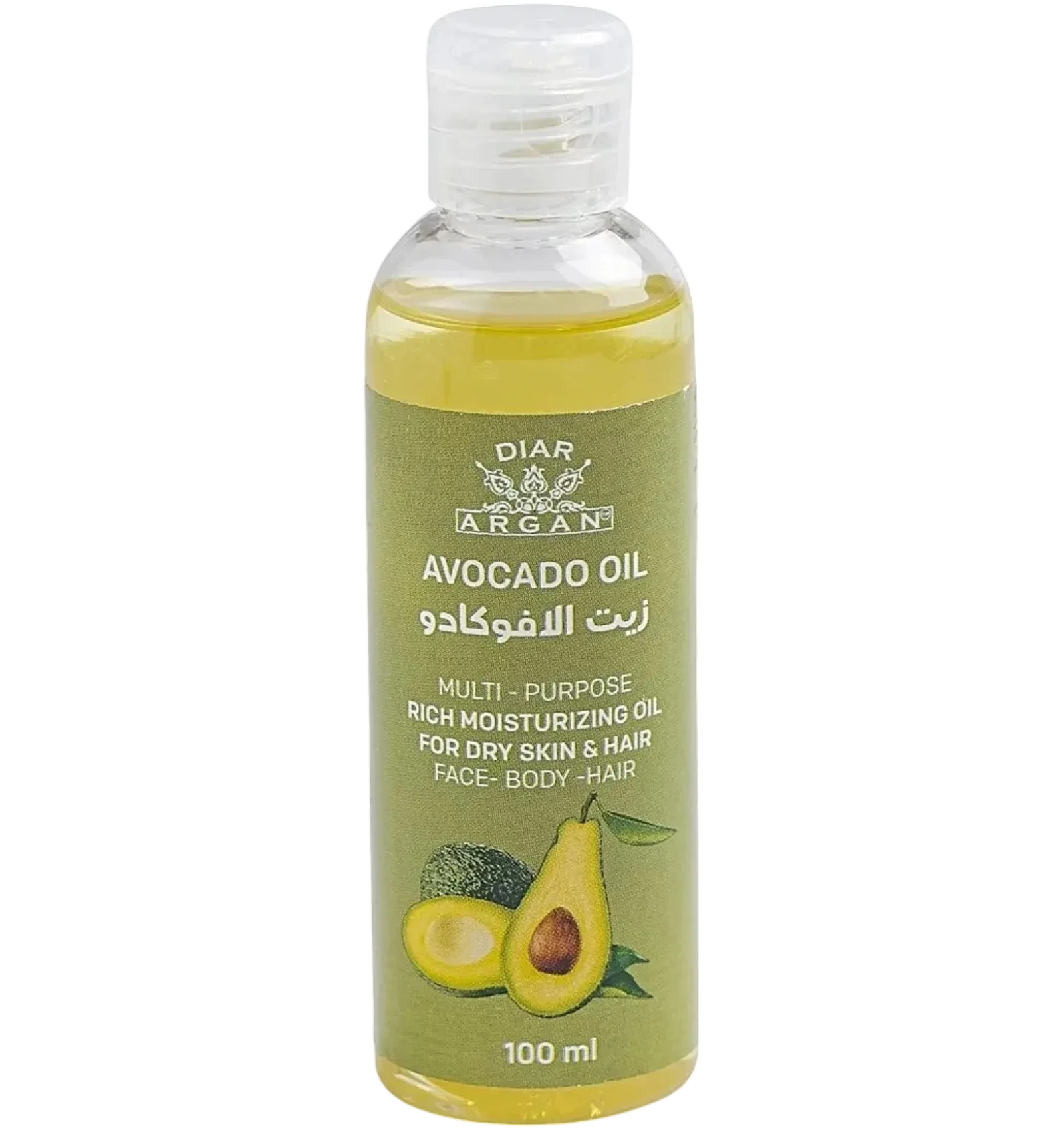Diar Argan avocado multi-use oil for face body hair 100ml
