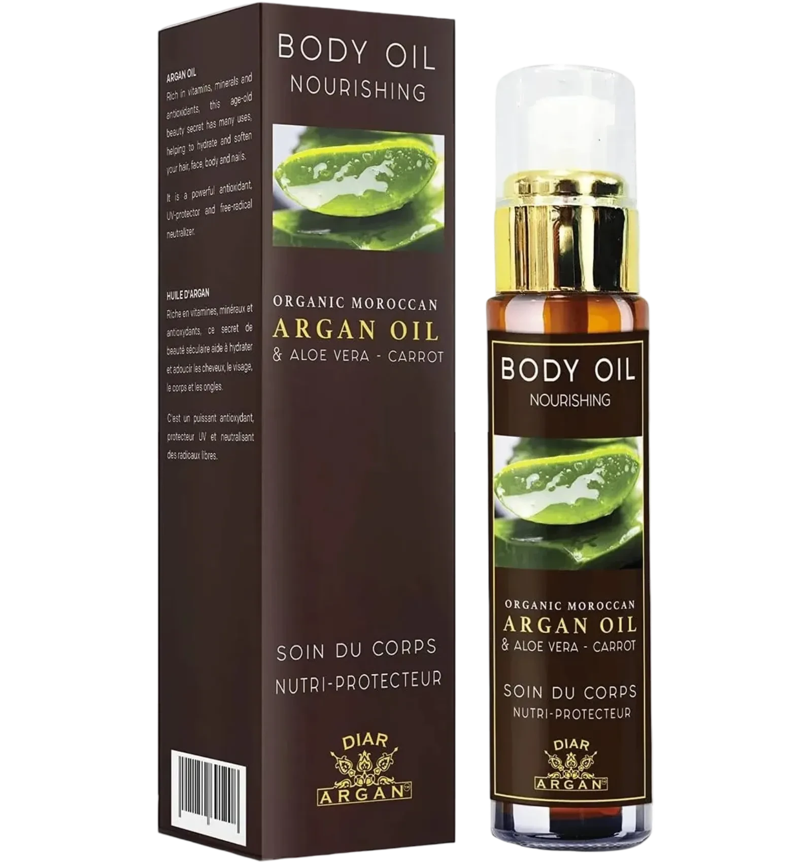 Diar Argan nourishing body oil with aloe and carrot 50ml