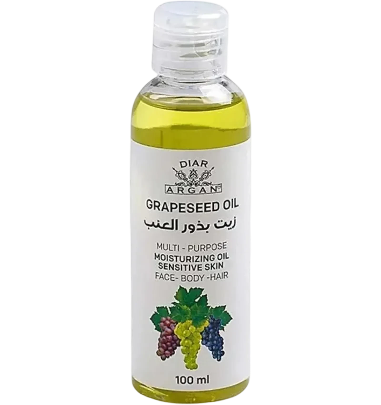Diar Argan Grapeseed Oil for face body hair 100ml