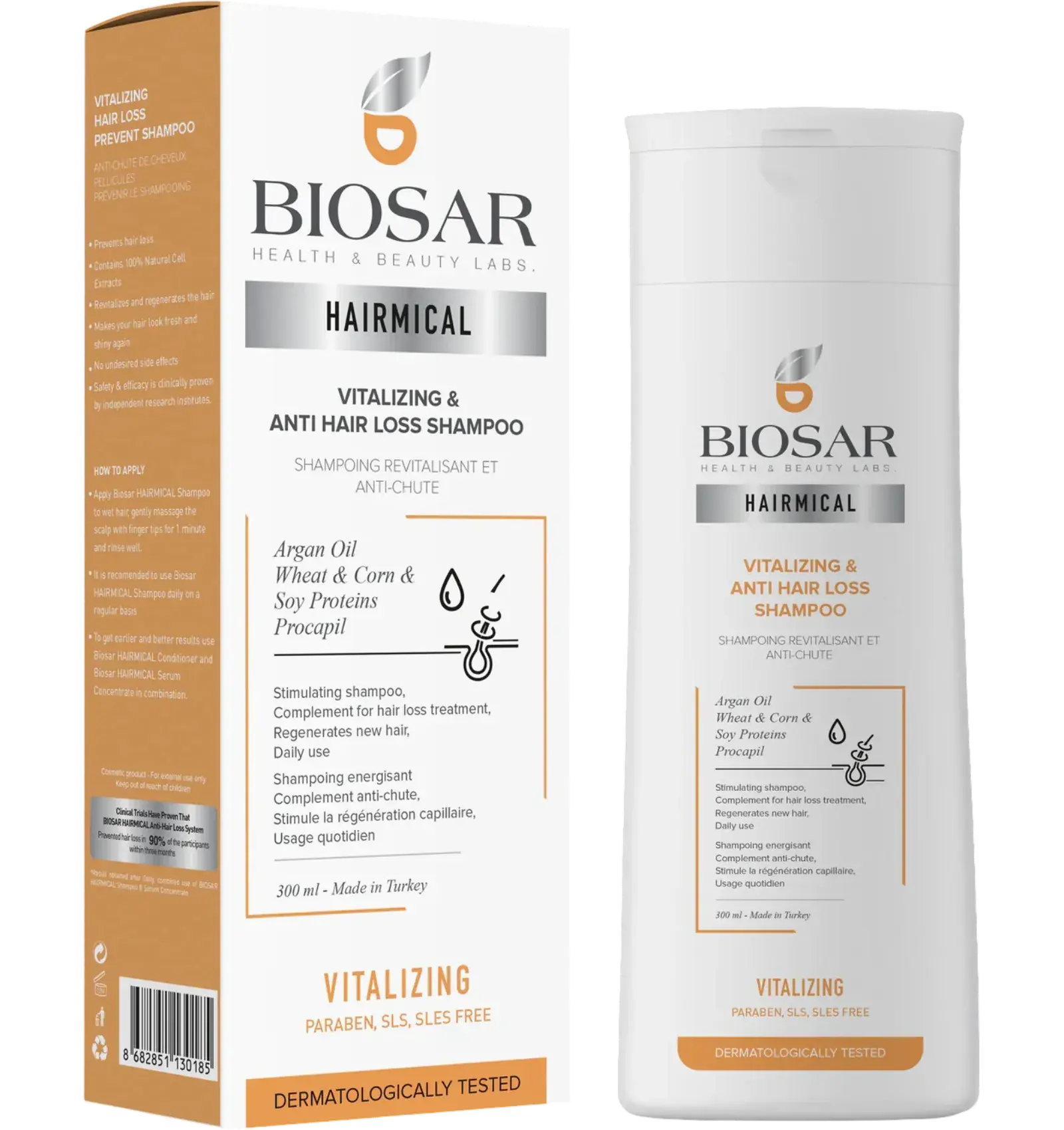 Biosar Hairmical vitalizing anti-hair loss shampoo 300ml