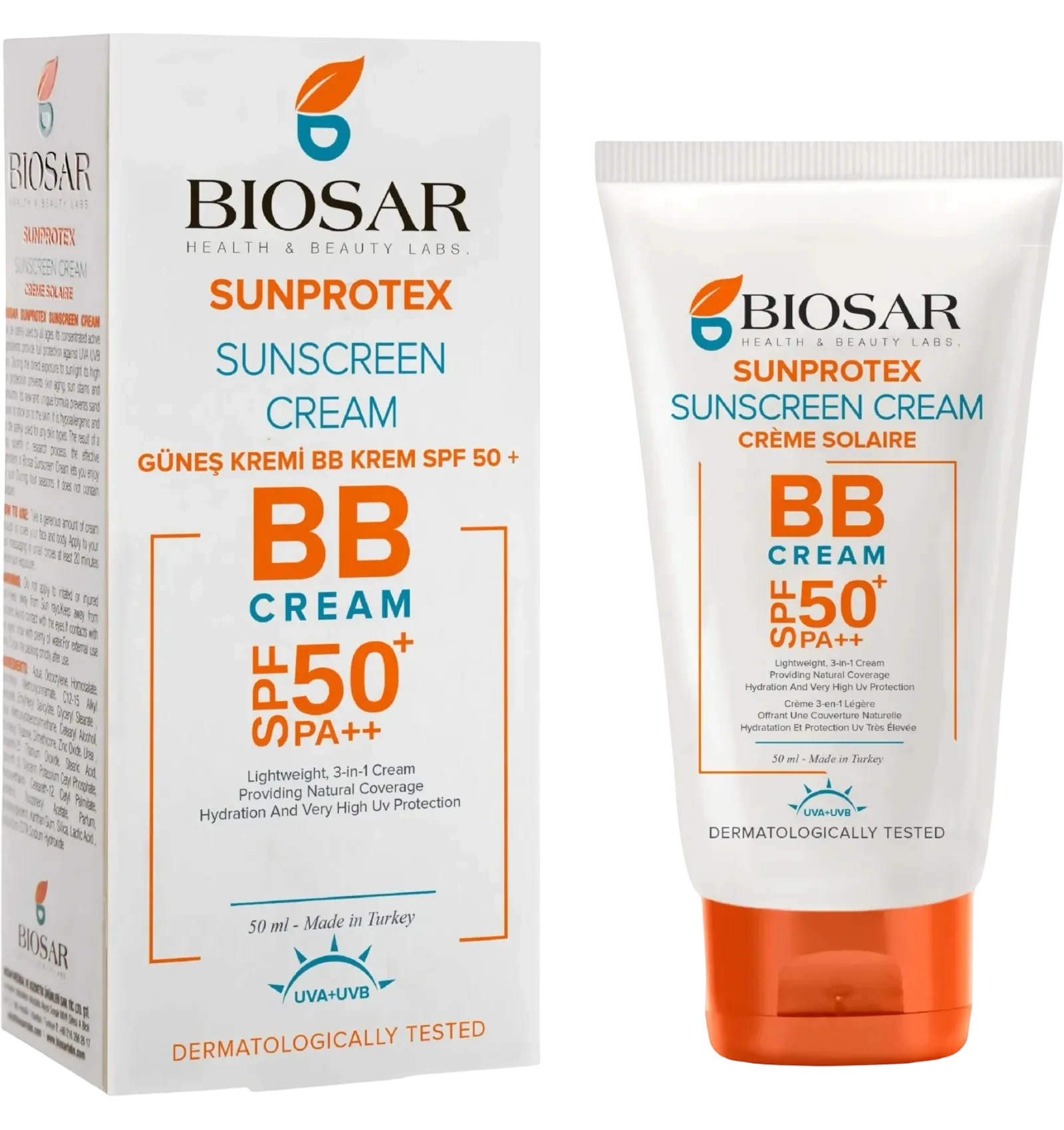 Biosar Sunprotex 50ml BB SPF 50+ sunscreen cream