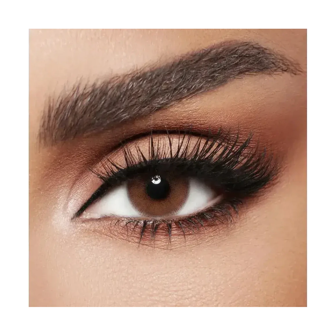 Diva Soft Monthly Amande contact lenses in light brown two piece pack