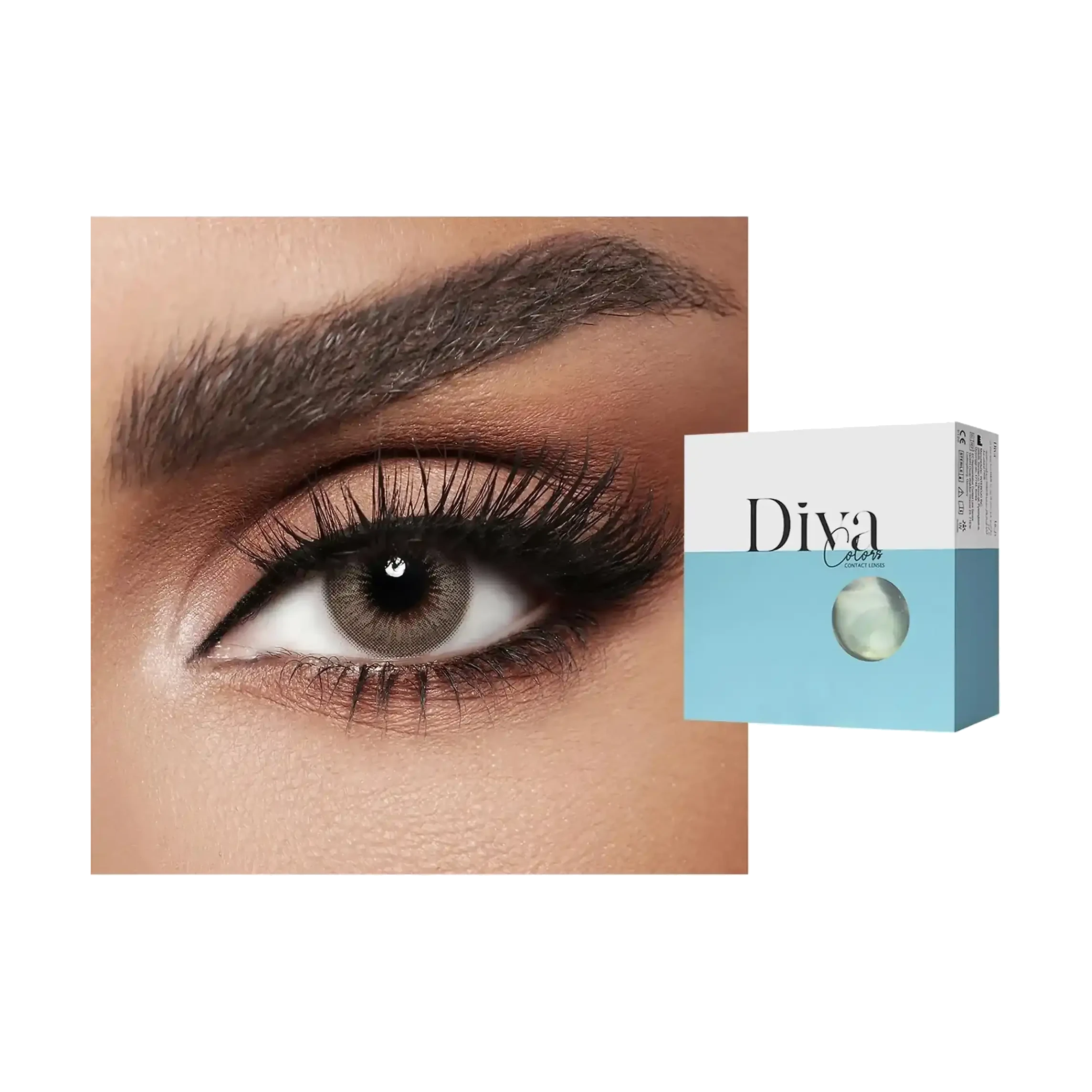 Diva Soft Monthly Contact Lenses Moon shade 2 pcs give a subtle natural enhancement