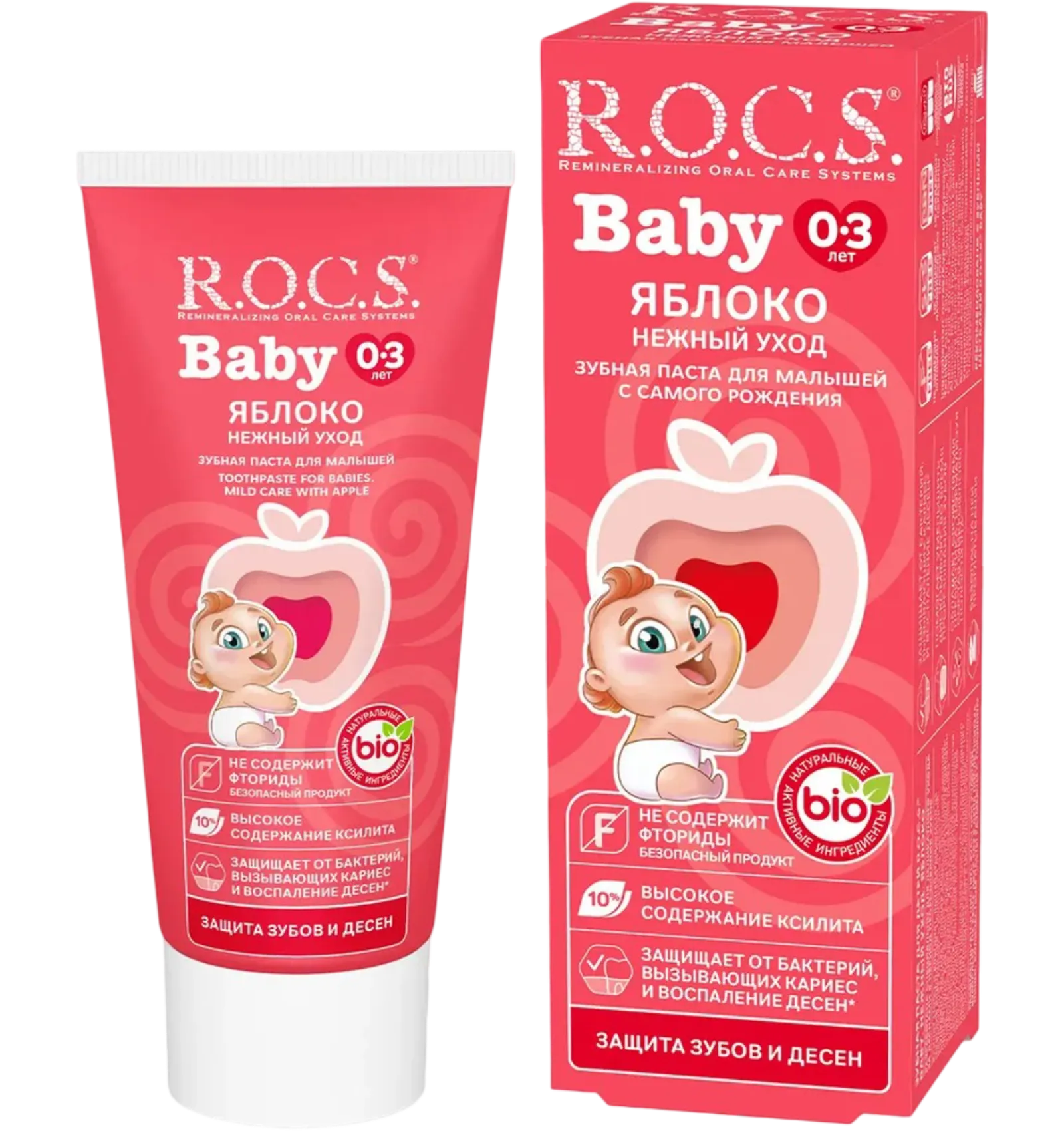 R.O.C.S Baby toothpaste apple 0-3 years 45g