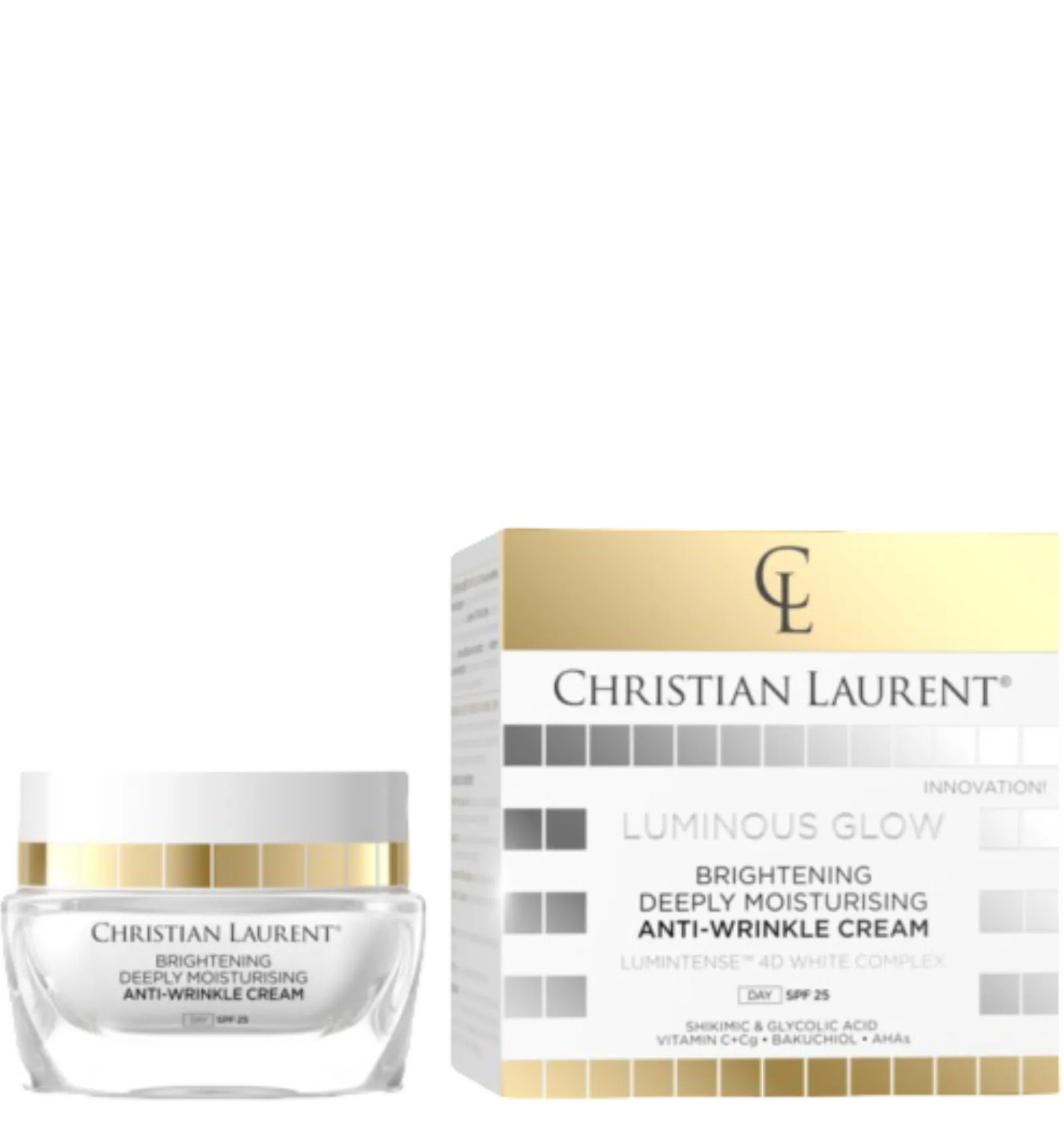 Christian Laurent luminous glow brightening cream SPF 25 50ml with box