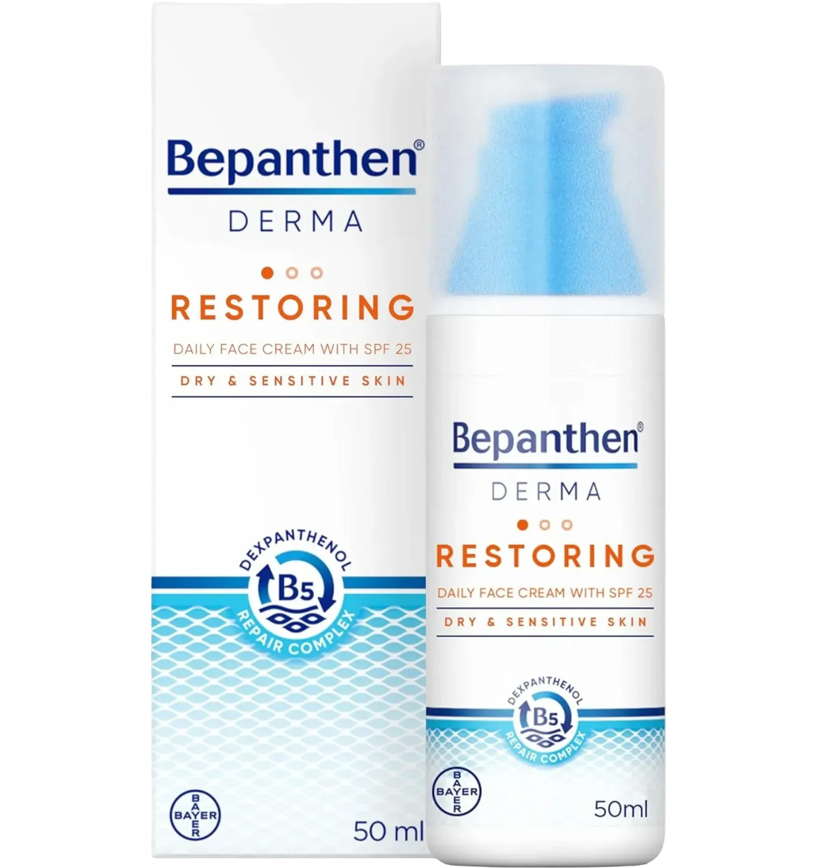 Bepanthen Derma restoring day face cream 50ml SPF