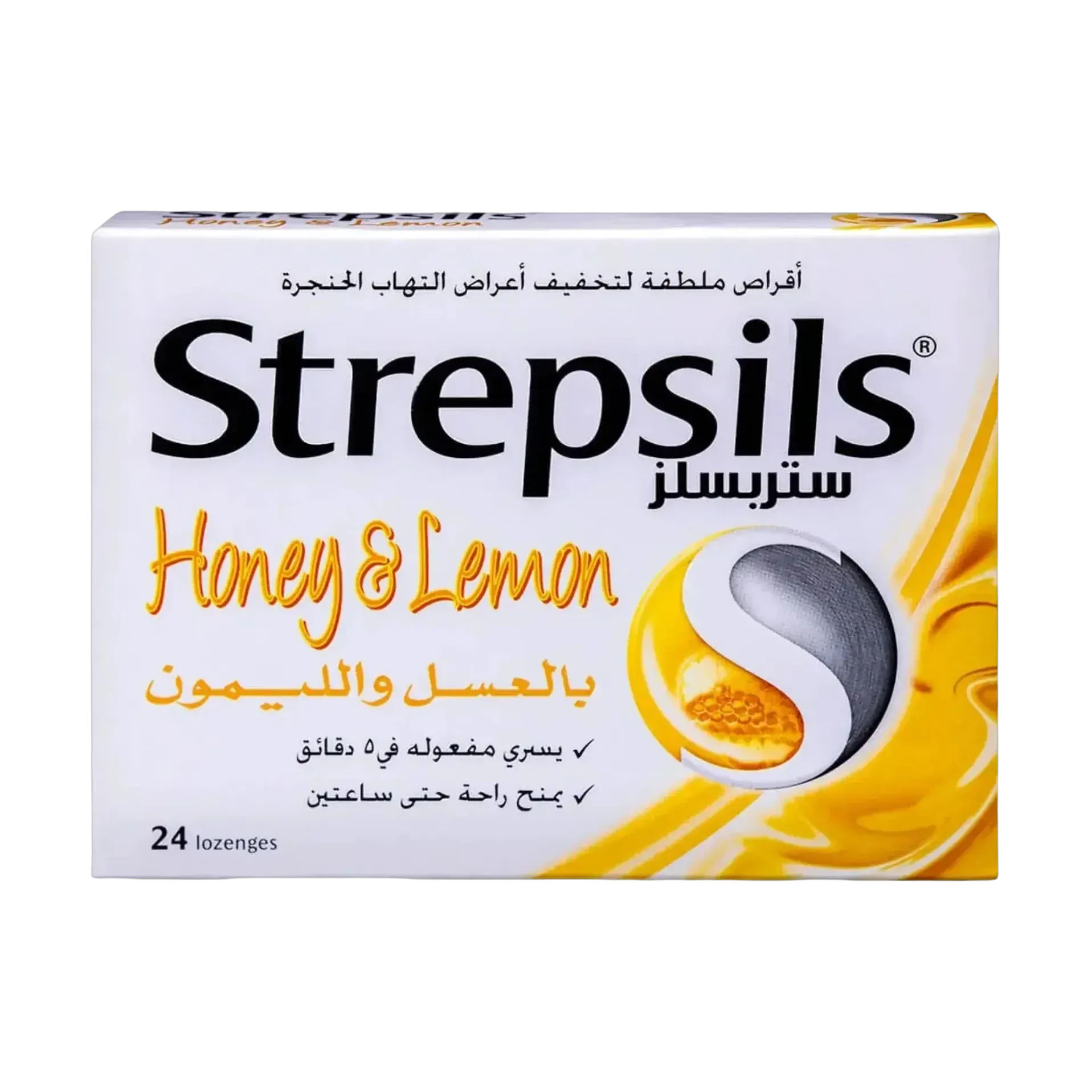 Strepsils honey lemon throat lozenges 24