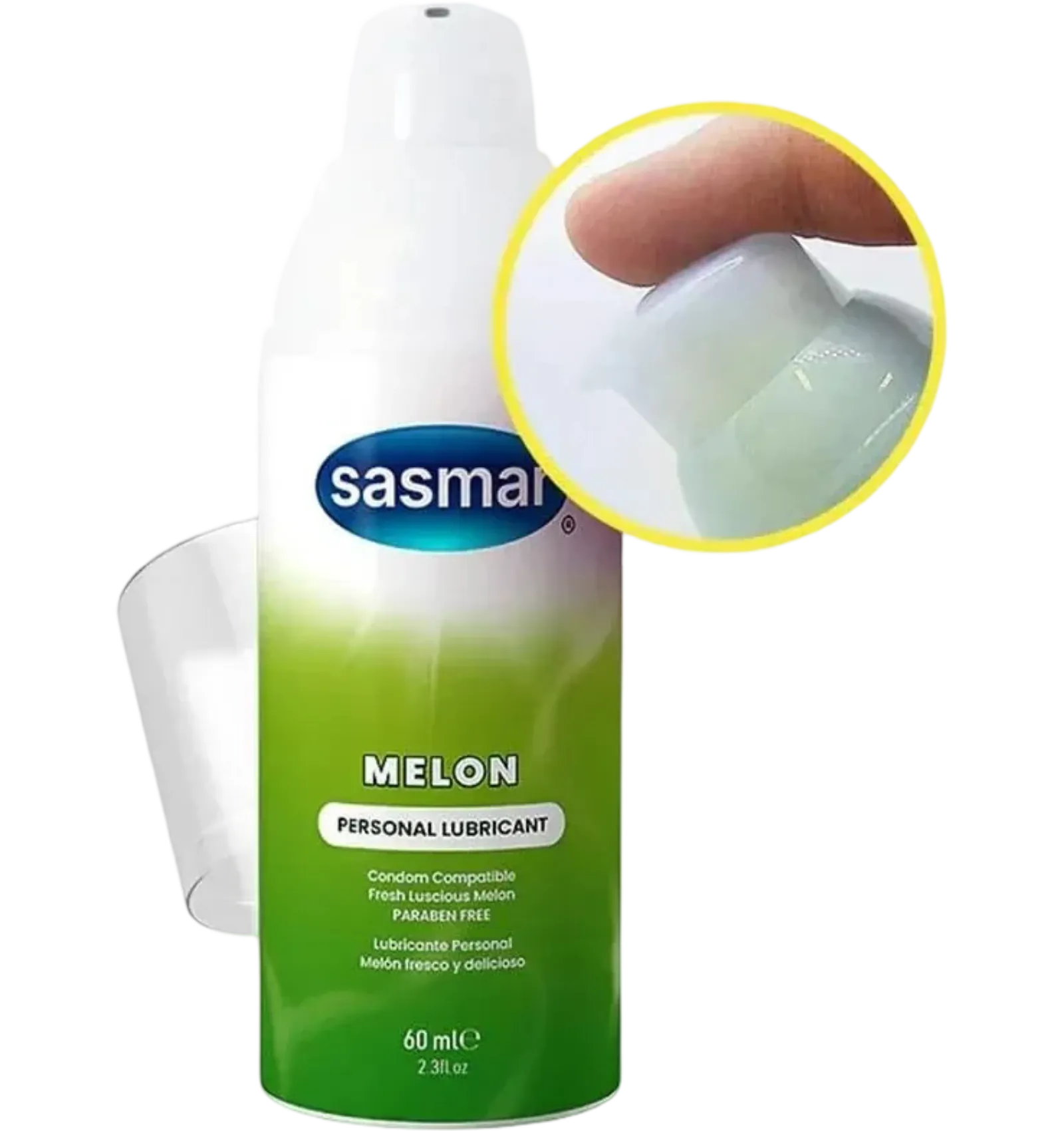 Sasmar lubricant gel melon flavor 60 ml bottle