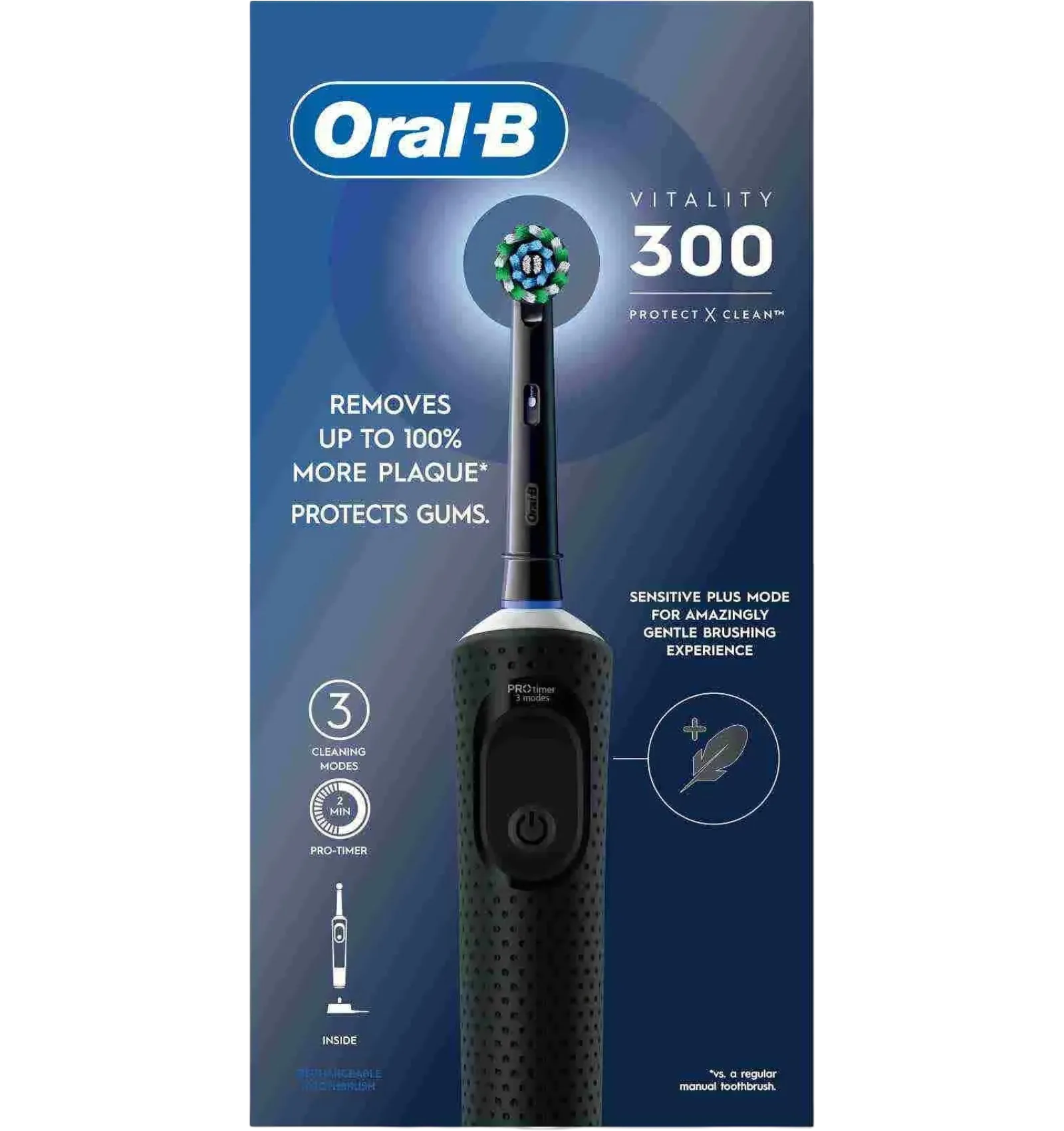 Oral-B Vitality 300 rechargeable electric toothbrush black