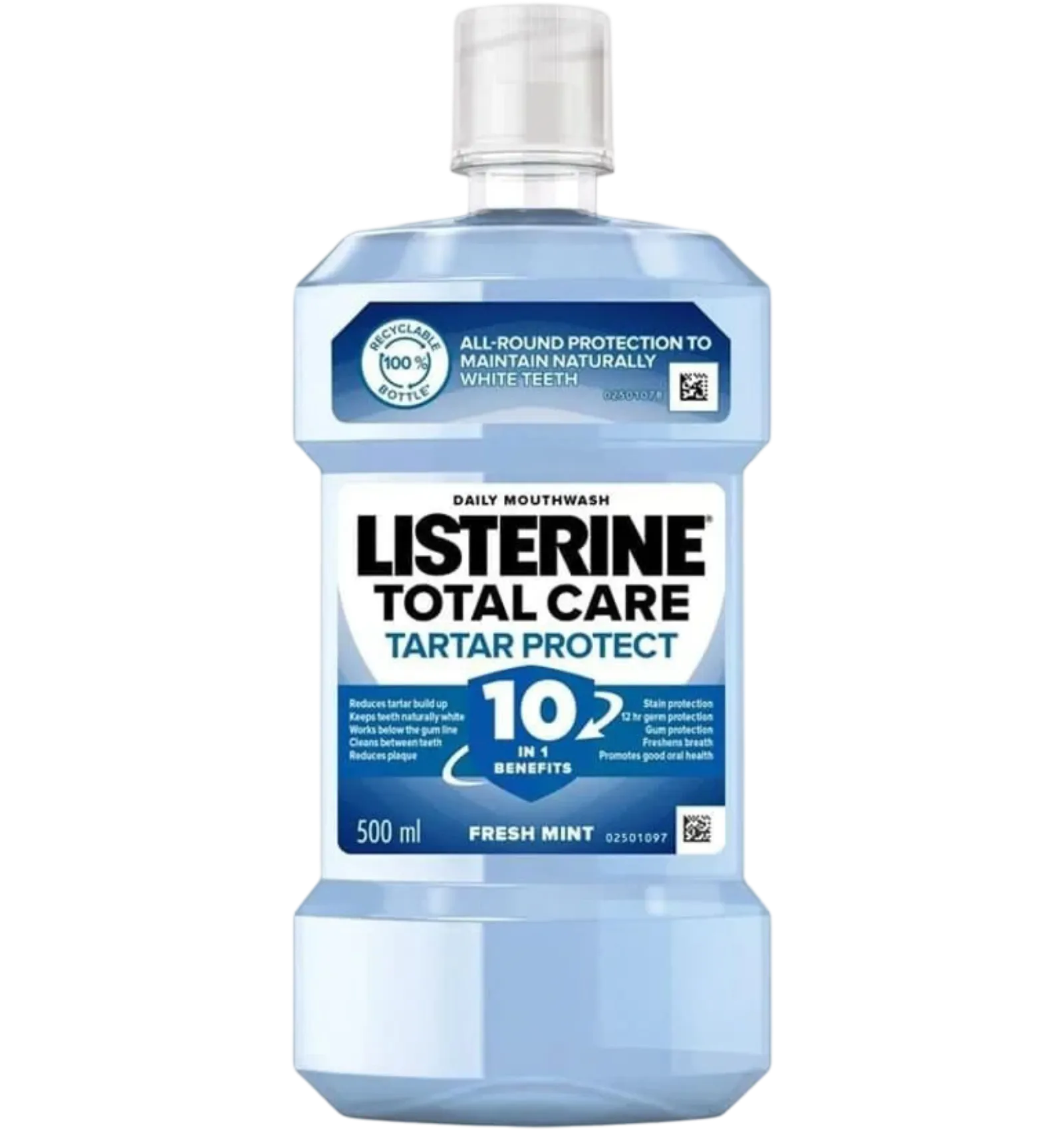 Listerine Total Care Tartar Protect Mouthwash Fresh Mint 500 ml