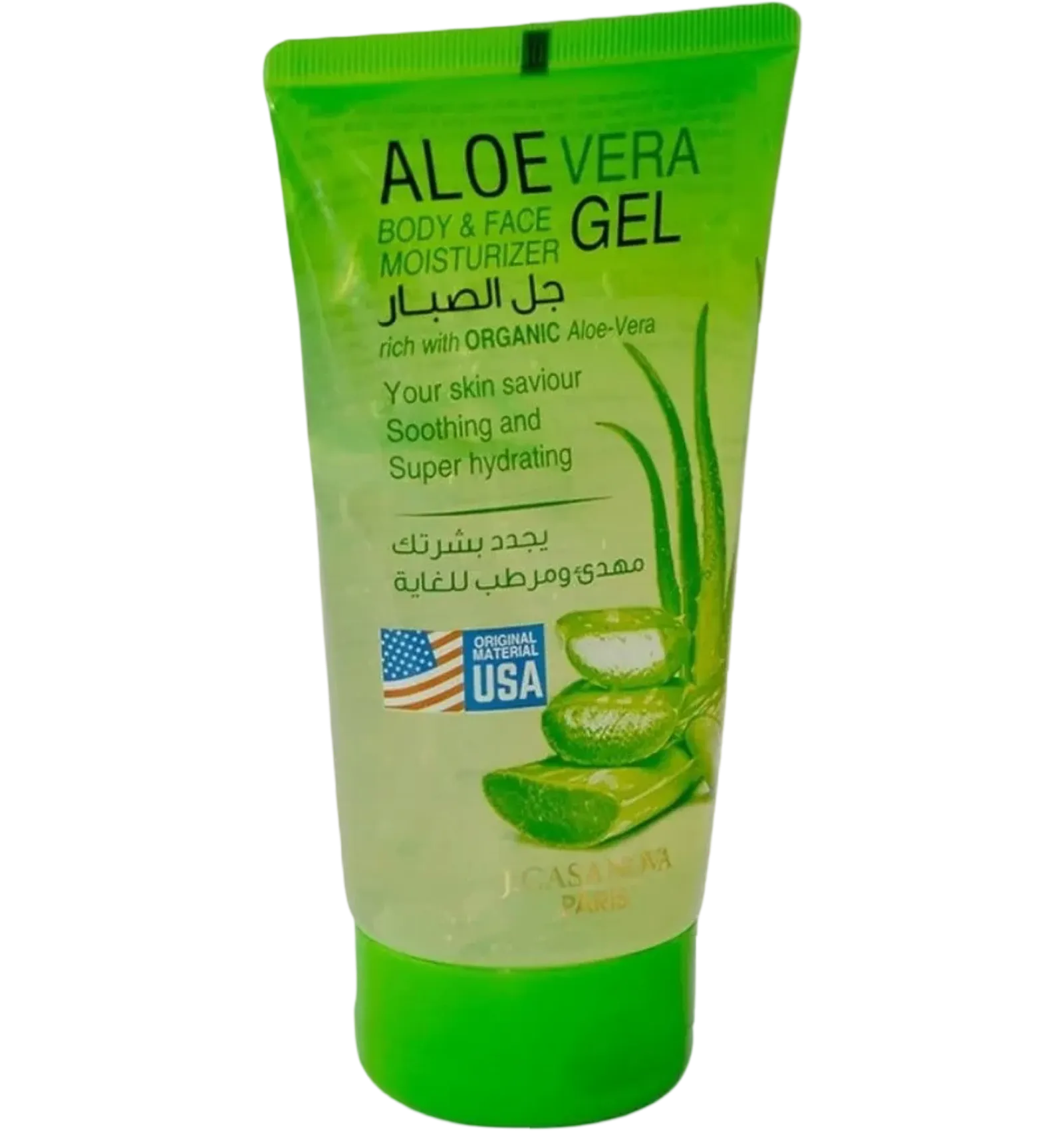 Jcasanova aloe vera moisturizing gel for body and face 150ml