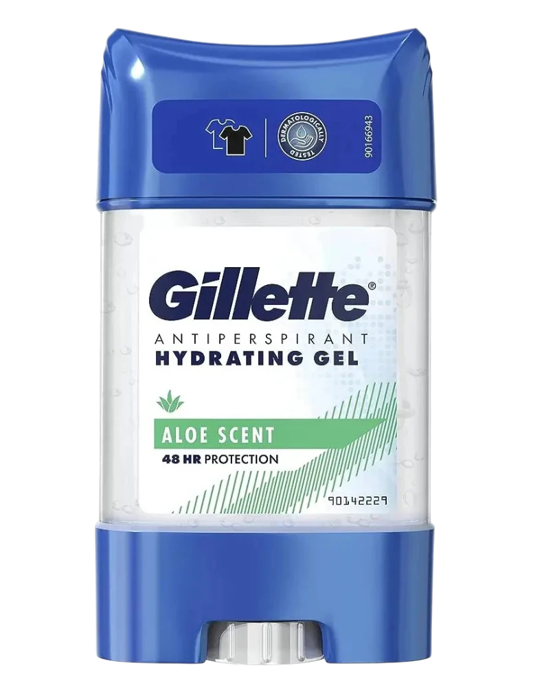 Gillette antiperspirant hydrating gel aloe scent 70 ml
