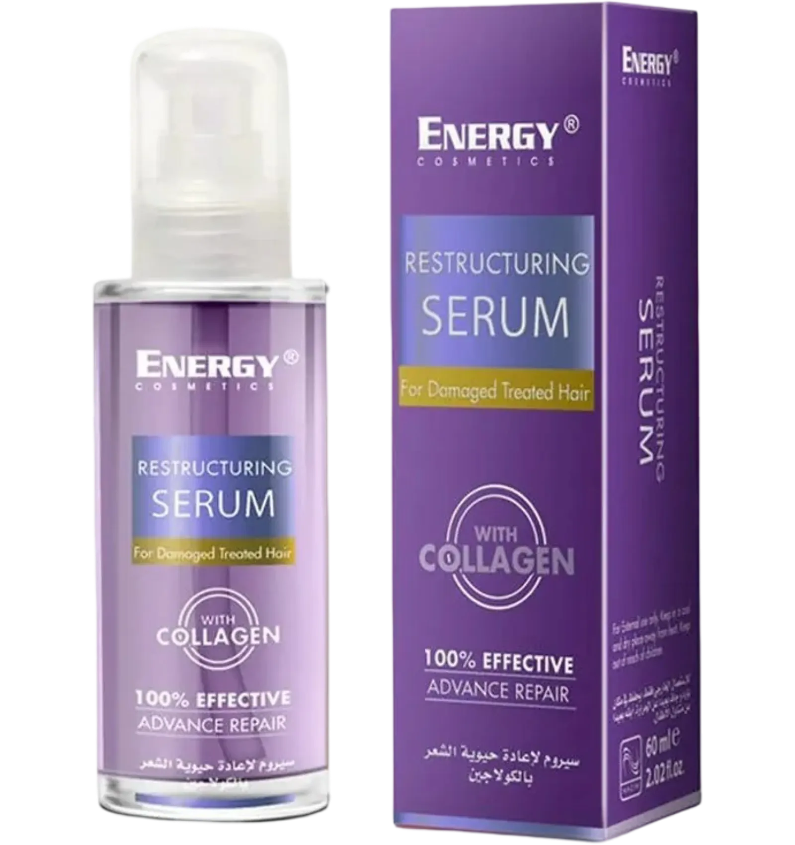 Energy hair restructuring serum with collagen 60ml