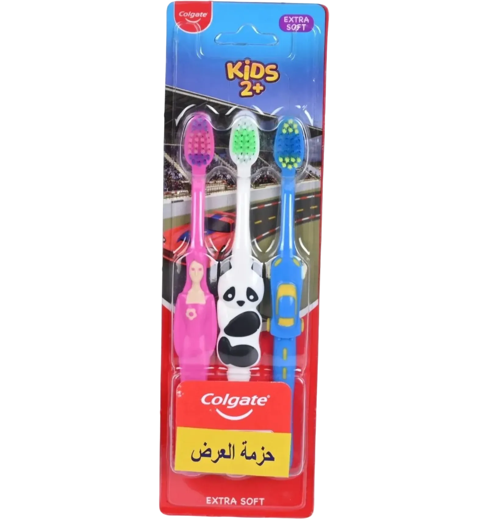 فرشاة اسنان كولجيت للاطفال اكسترا ناعمة 2-5 سنوات 3 قطع
