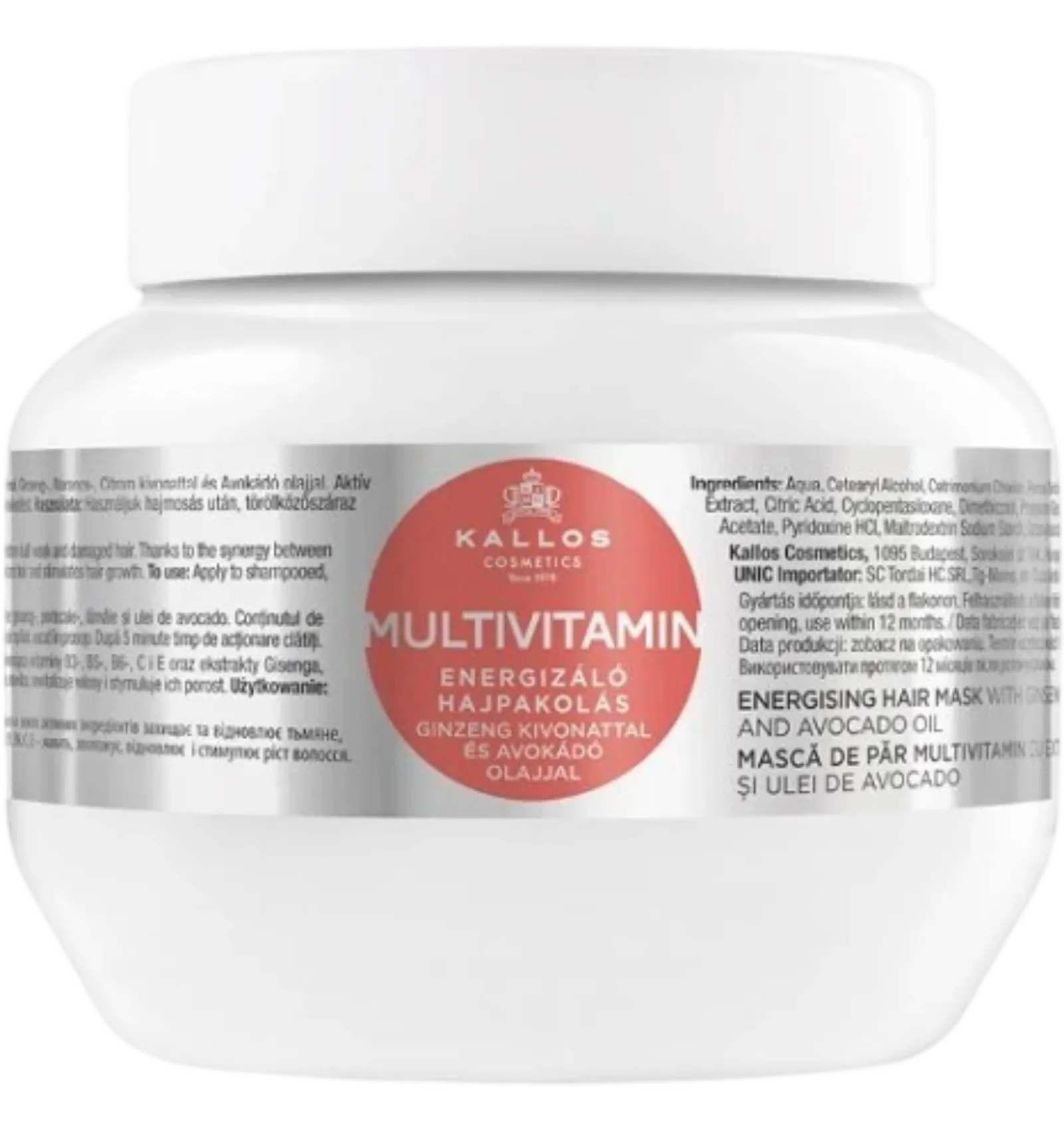 Kallos multivitamin energising hair mask 275ml