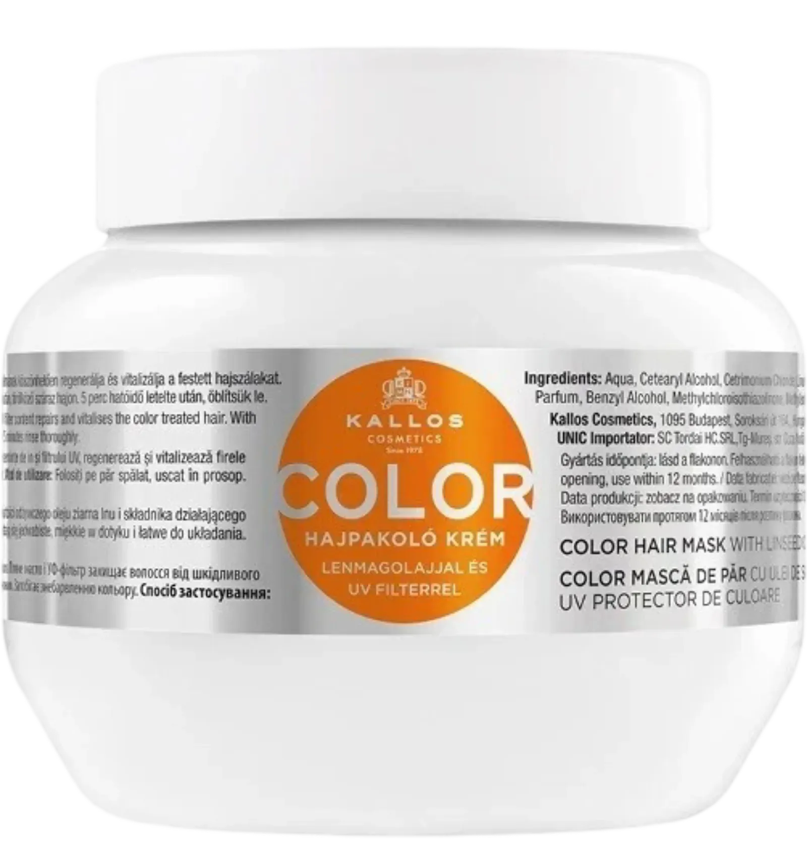 Kallos color hair mask with linseed UV protection 275ml