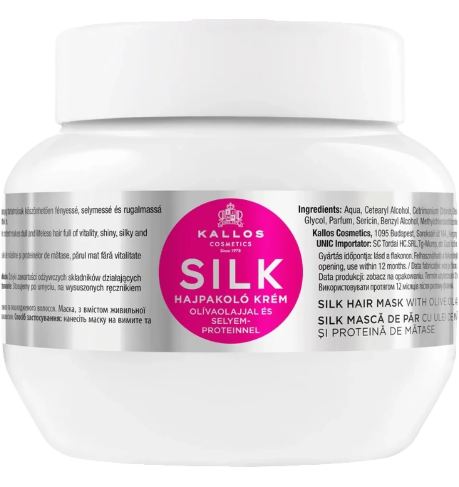 Kallos silk hair mask with olive oil protein 275ml