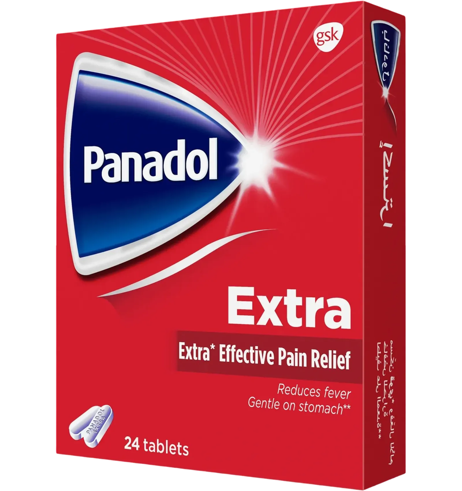 Panadol Extra Strength pain relief tablets 24 count