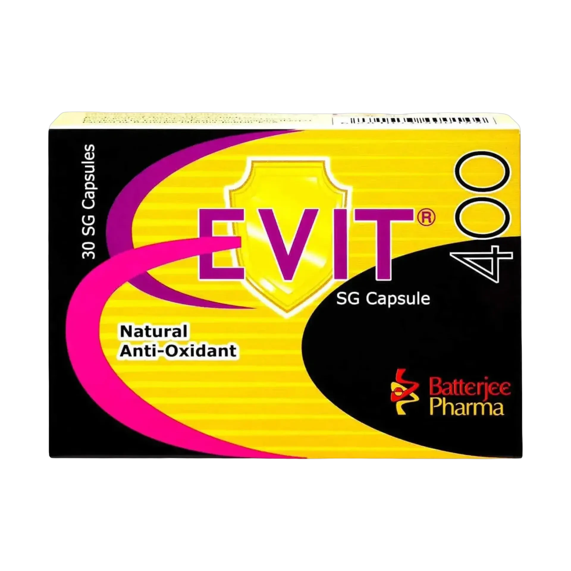 Evit Vitamin E 400 mg soft gelatin capsules 30