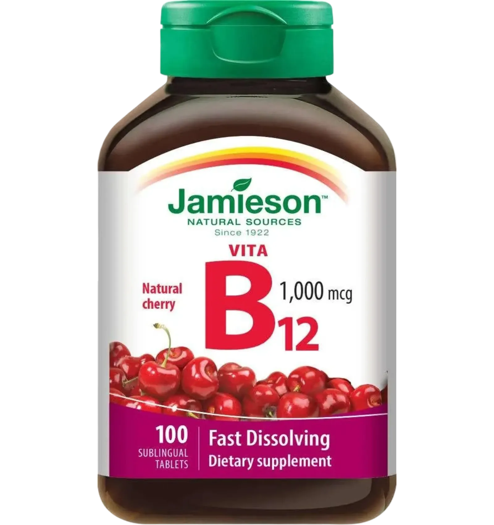 Jamieson Vitamin B12 fast dissolving sublingual tablets 100 count