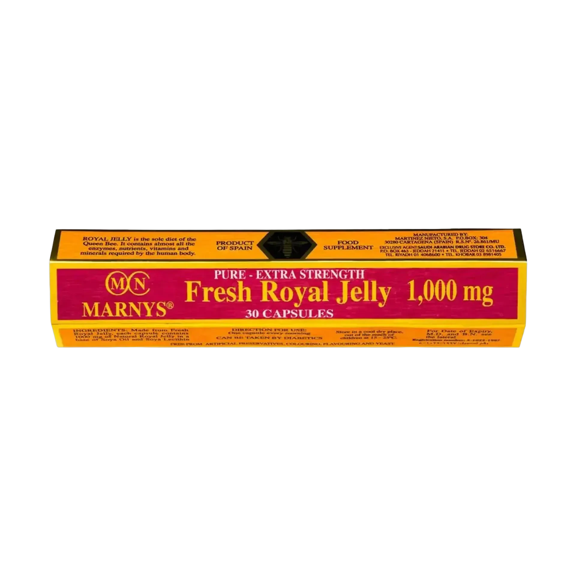 Marnys Fresh Royal Jelly 1000 mg pure bee supplement