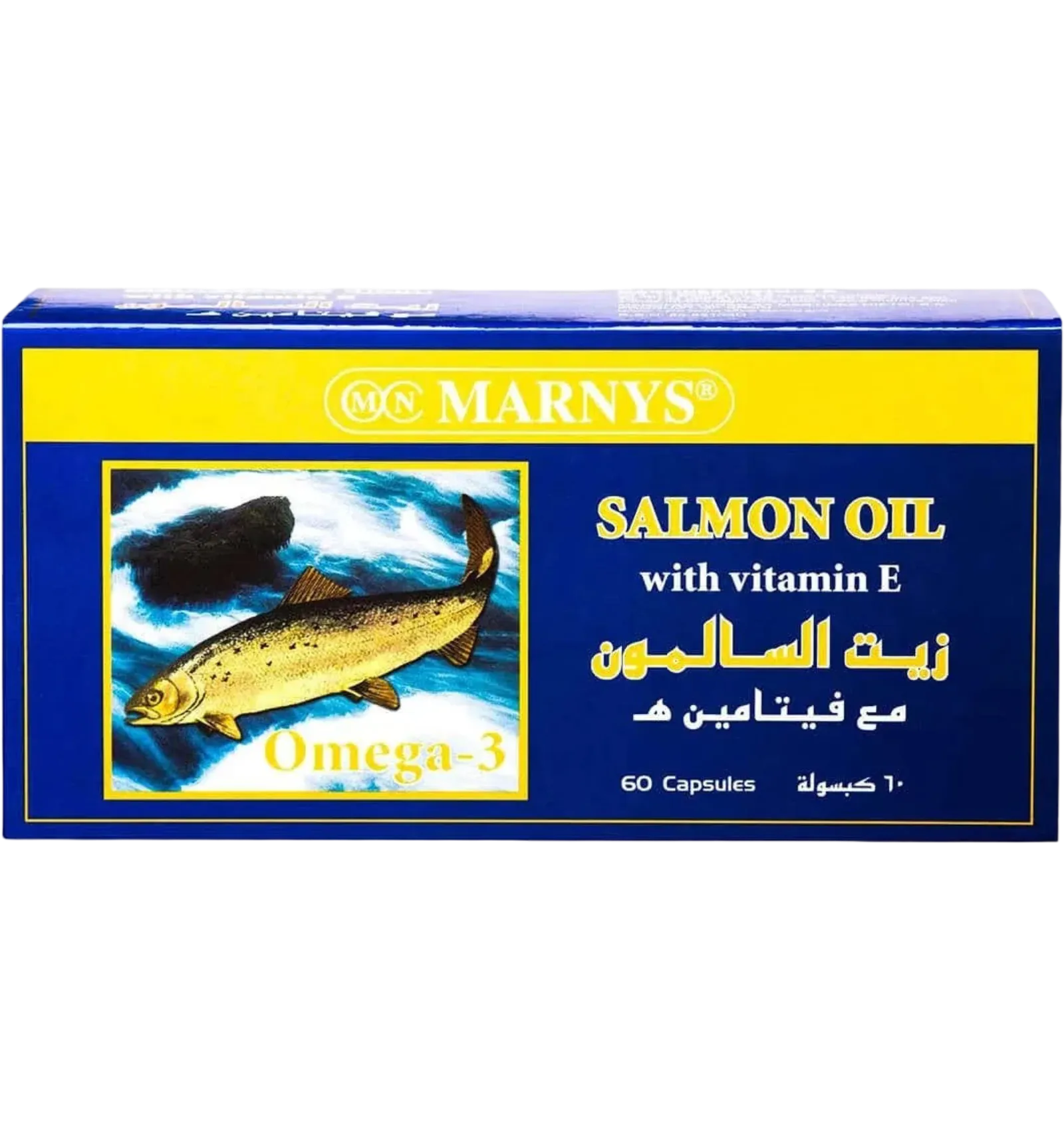 Marnys Salmon Oil Omega-3 60 capsules with vitamin E