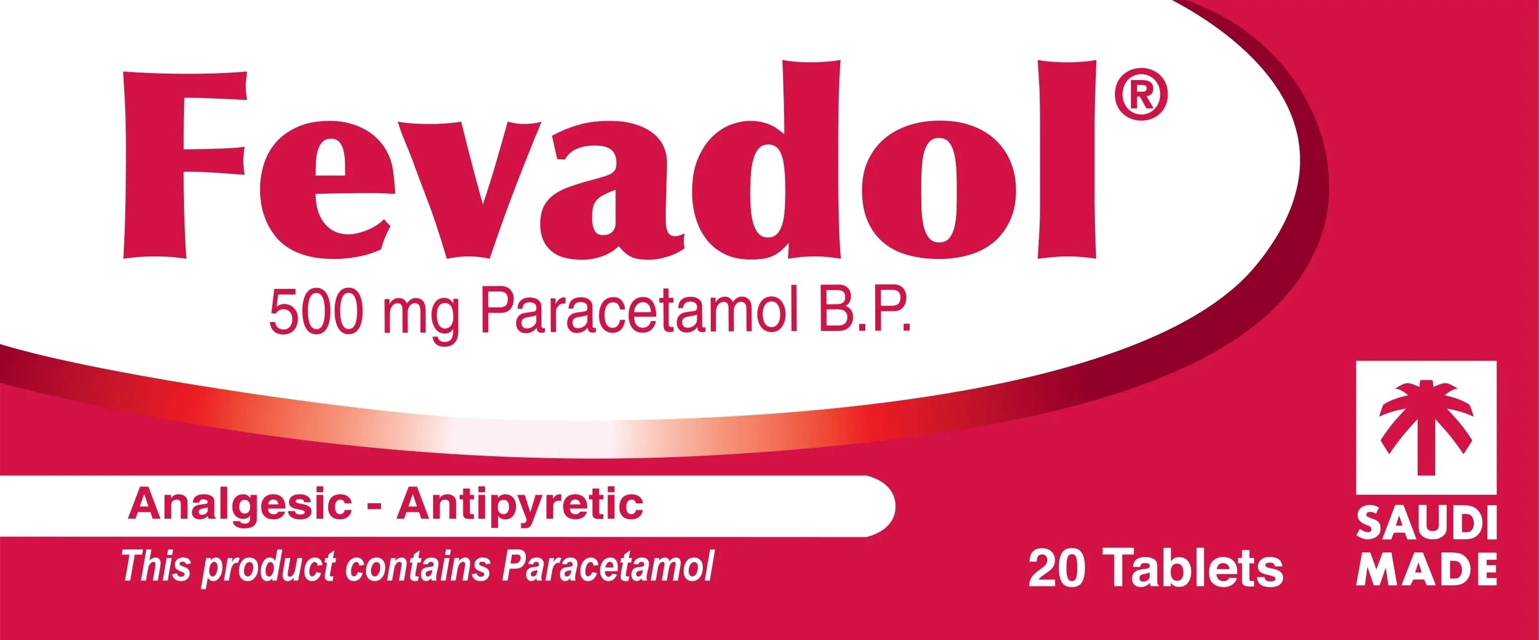Spimaco Fevadol Paracetamol 500 mg 20 Tablets