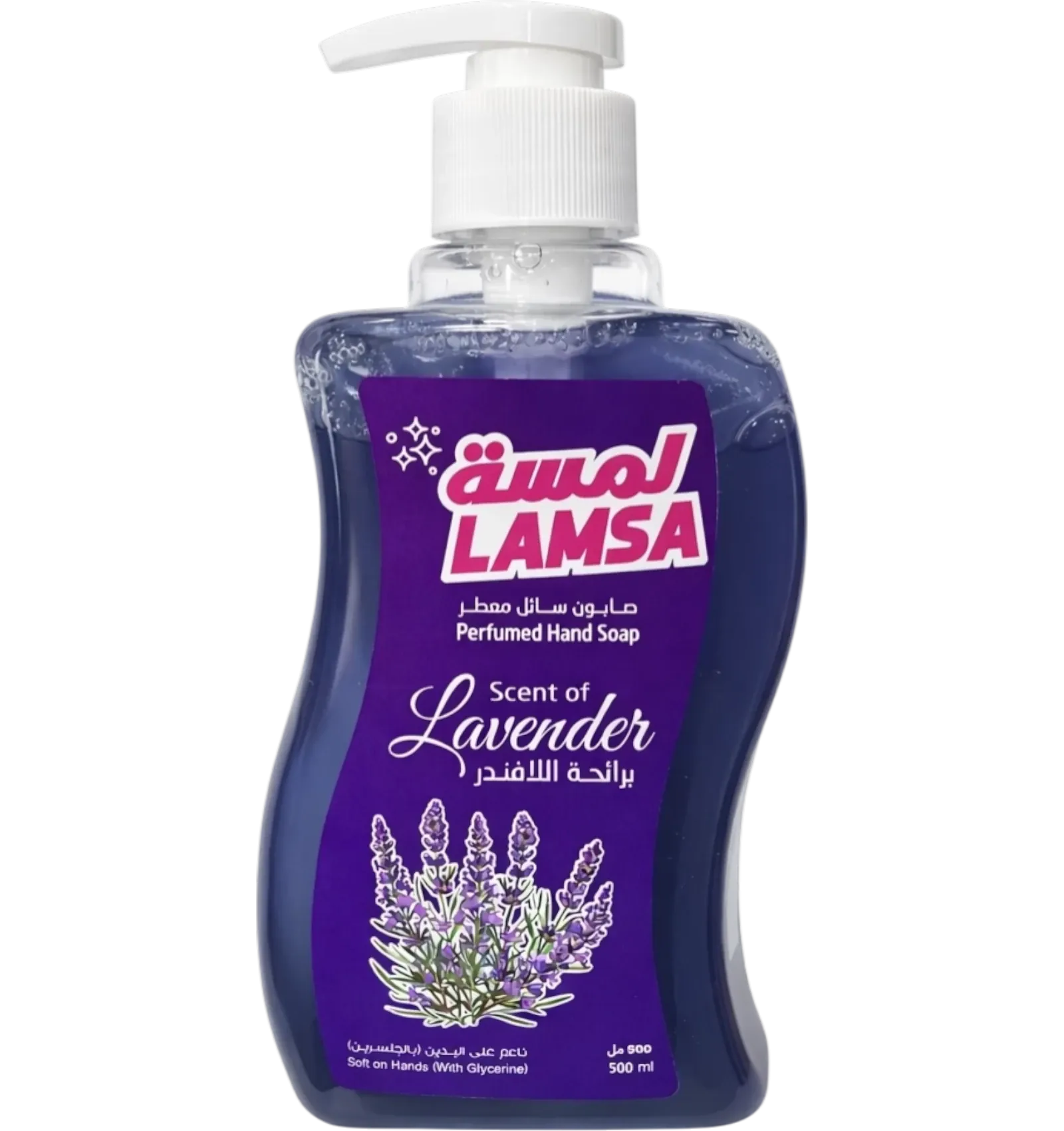 LAMSA Lavender hand wash 500 milliliters bottle