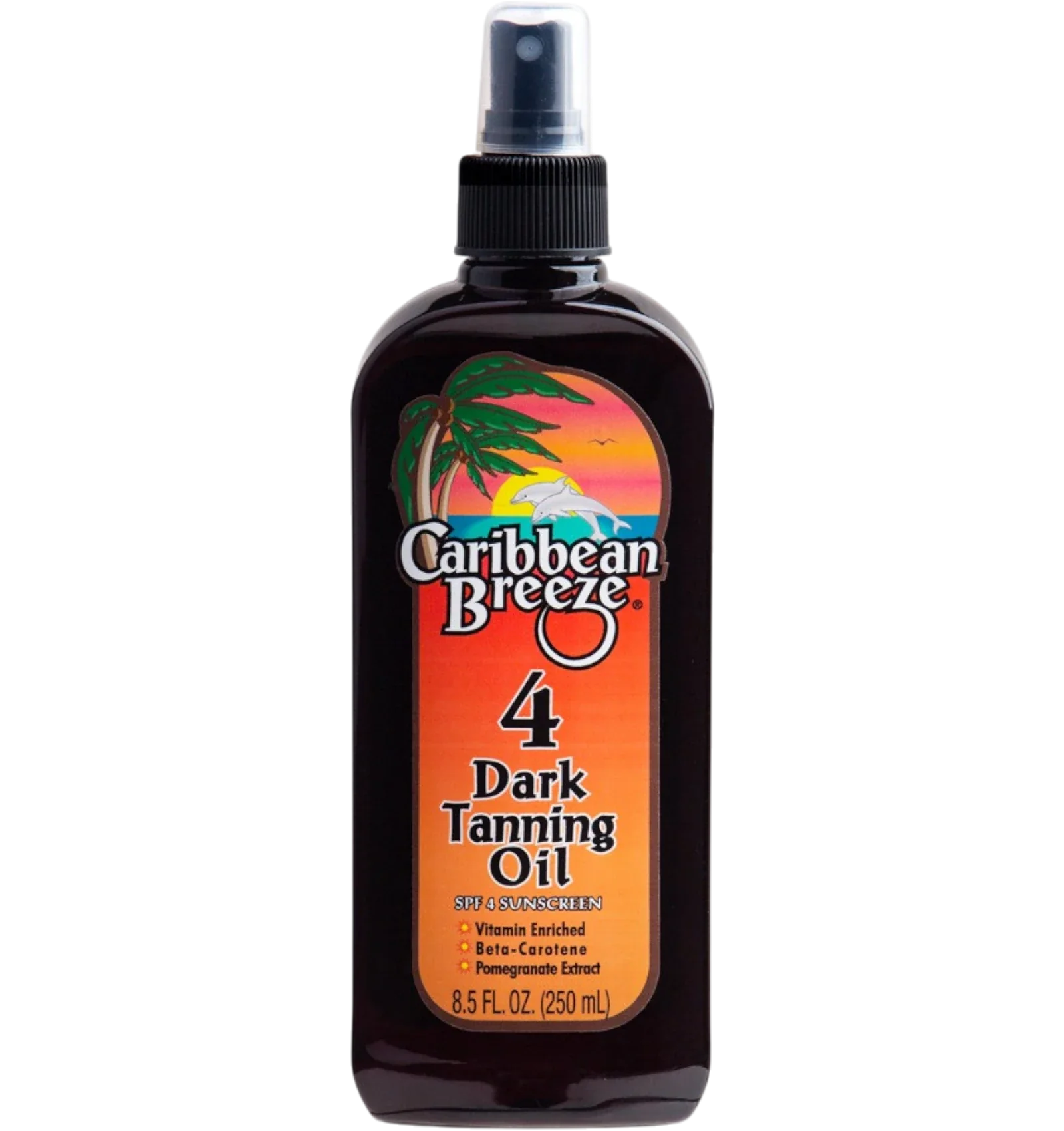 Caribbean Breeze dark tanning spray oil SPF4, 250ml