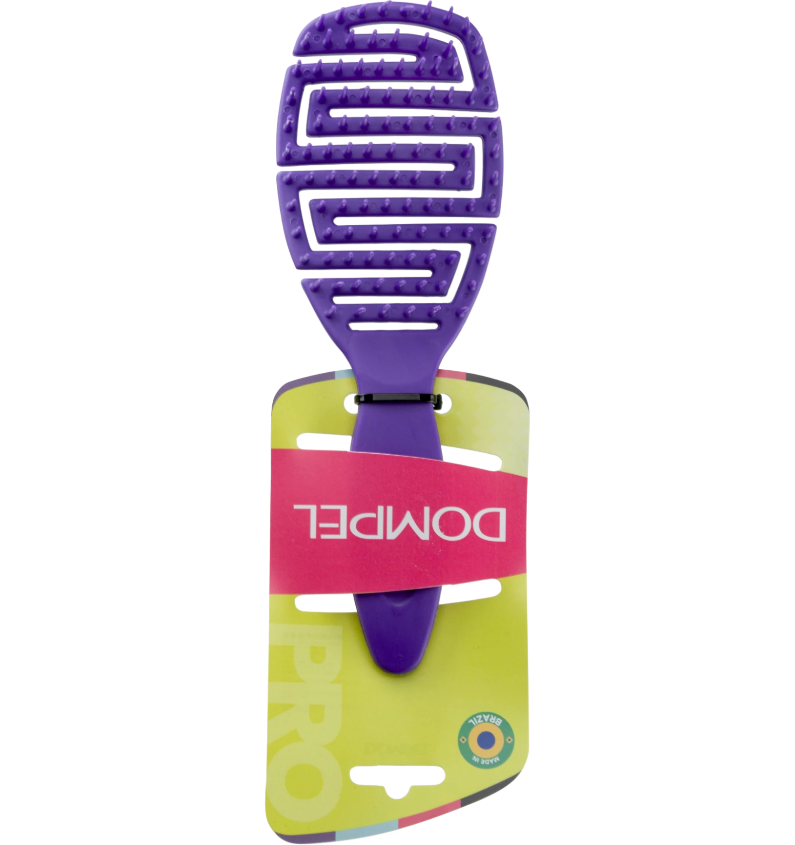 Dompel Silicone Brush for All Hair Types in Purple