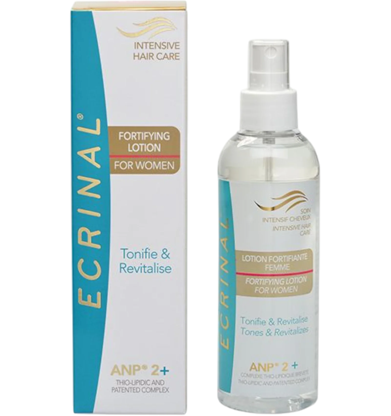 Ecrinal women's fortifying lotion spray refreshes scalp 200 ml