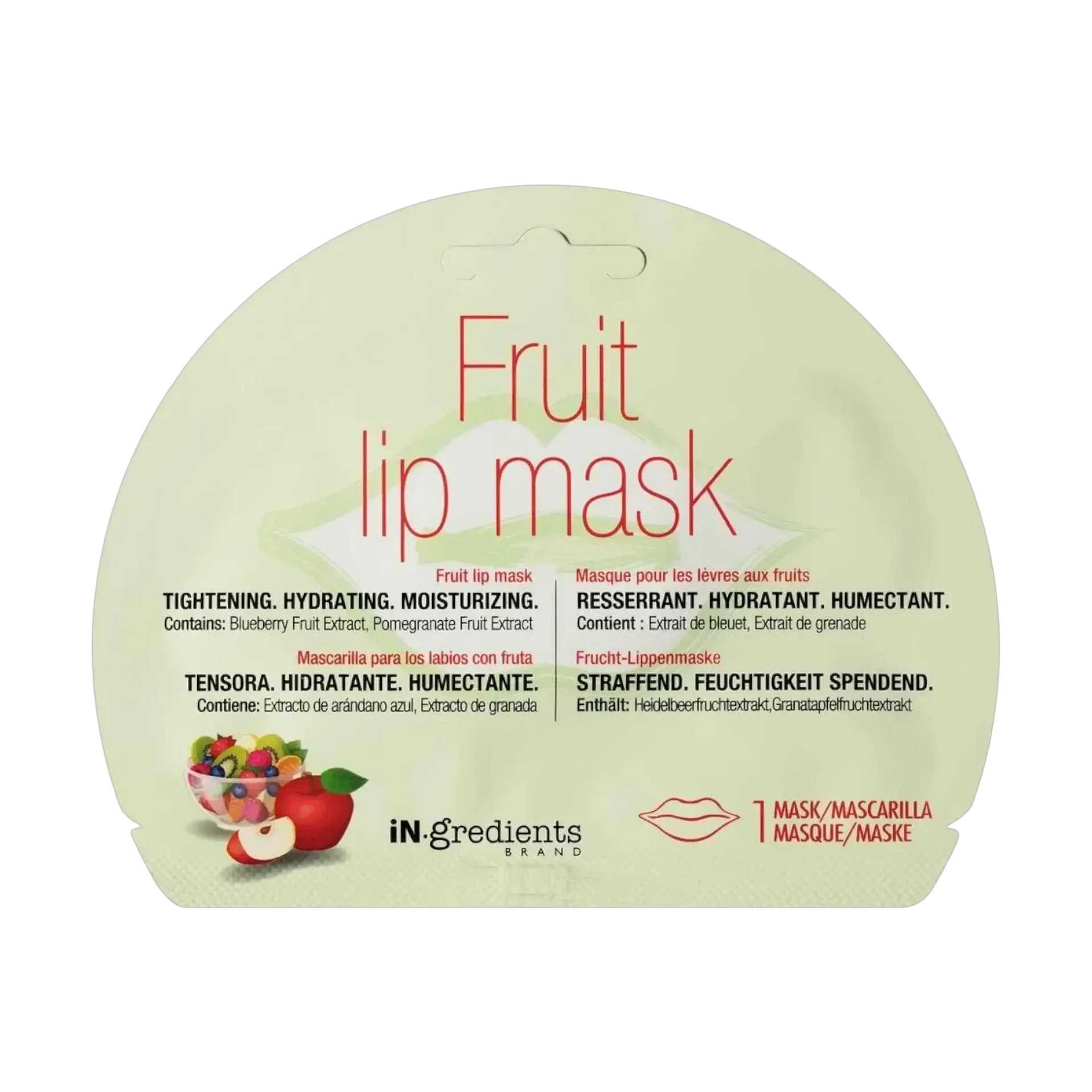 In.Gredients fruit lip mask for lip hydration