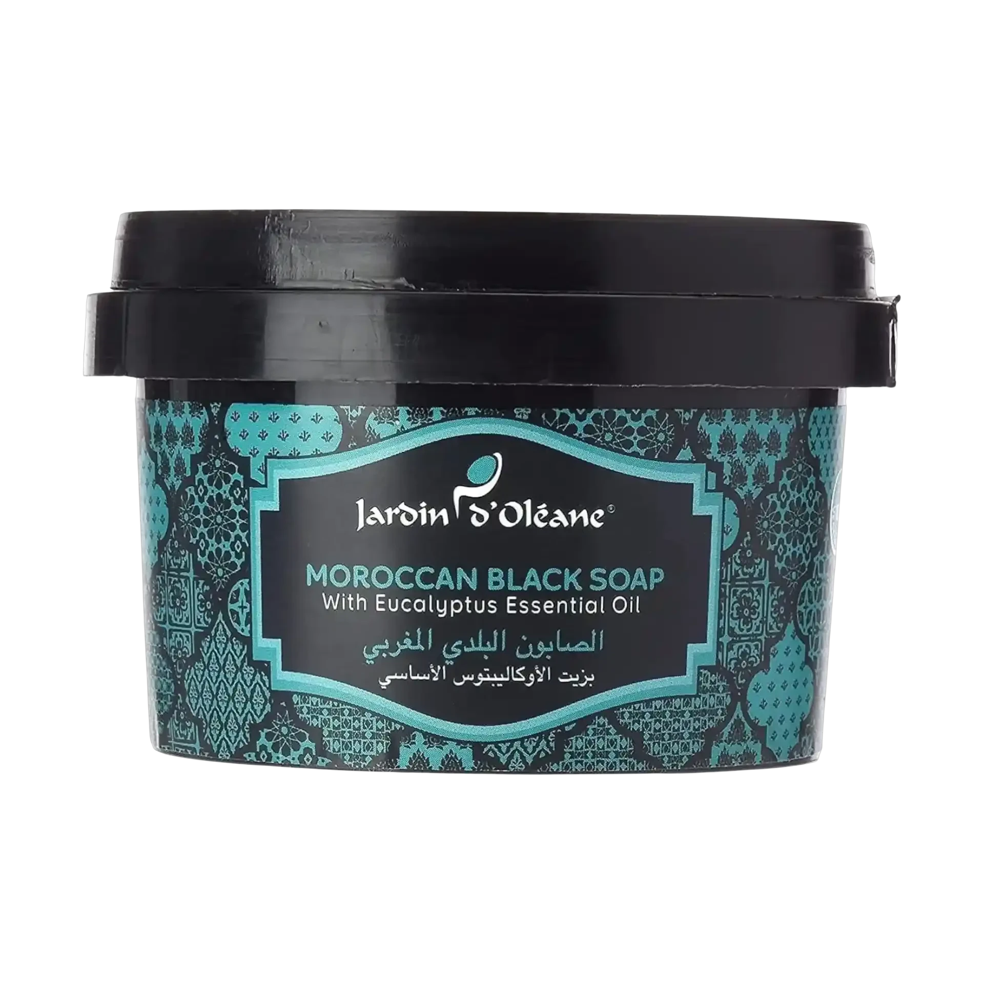 Jardin D'Oleane Moroccan black soap eucalyptus essential oil 250 g