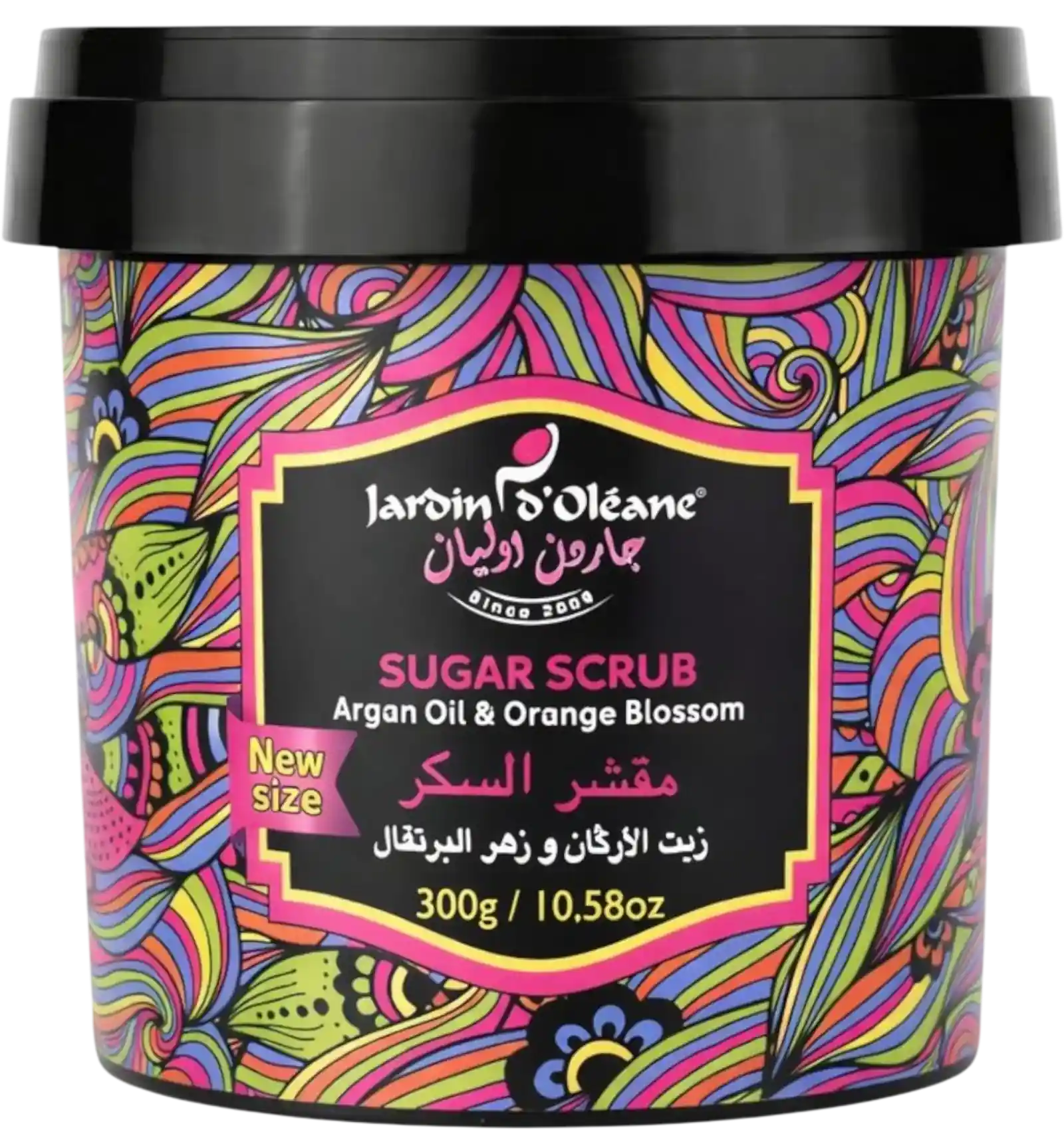 مقشر السكر بزيت الأرجان وزهر البرتقال من جاردن اوليان 300 جم