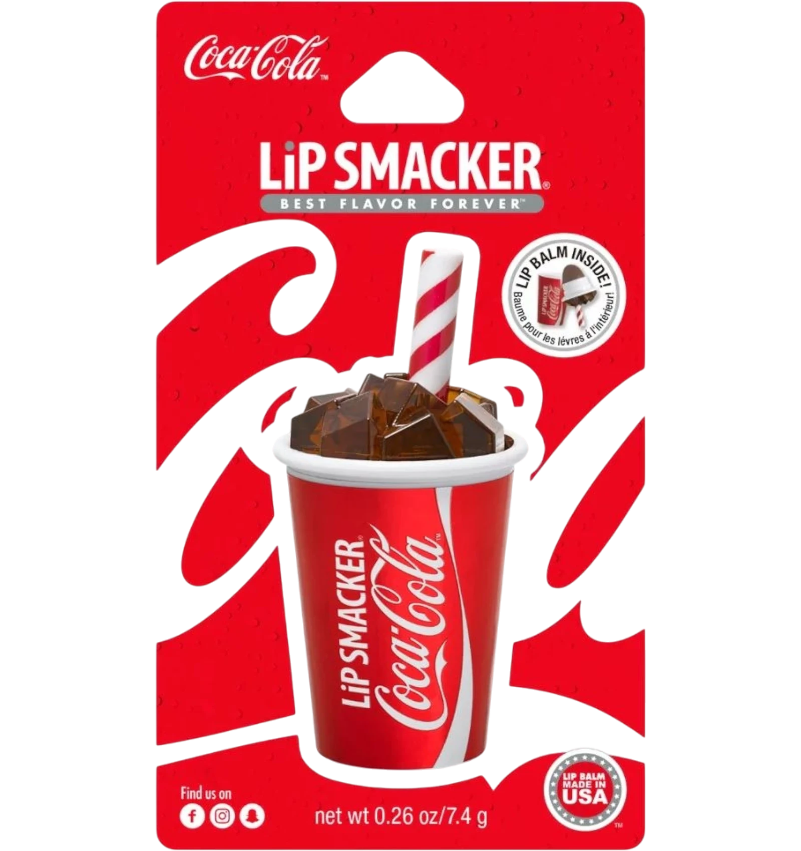 Lip Smacker Coca-Cola cup shaped lip balm seven grams